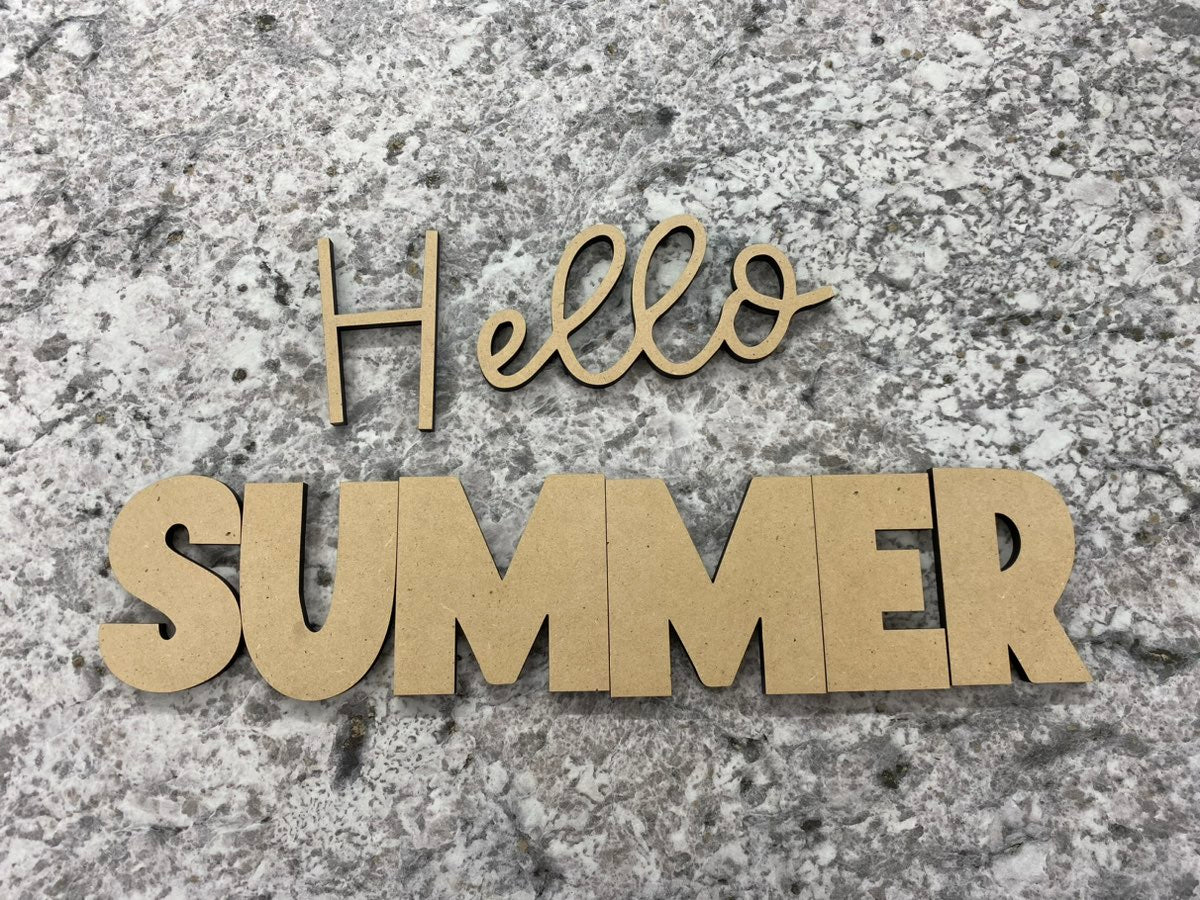 Hello Summer Bee Blank