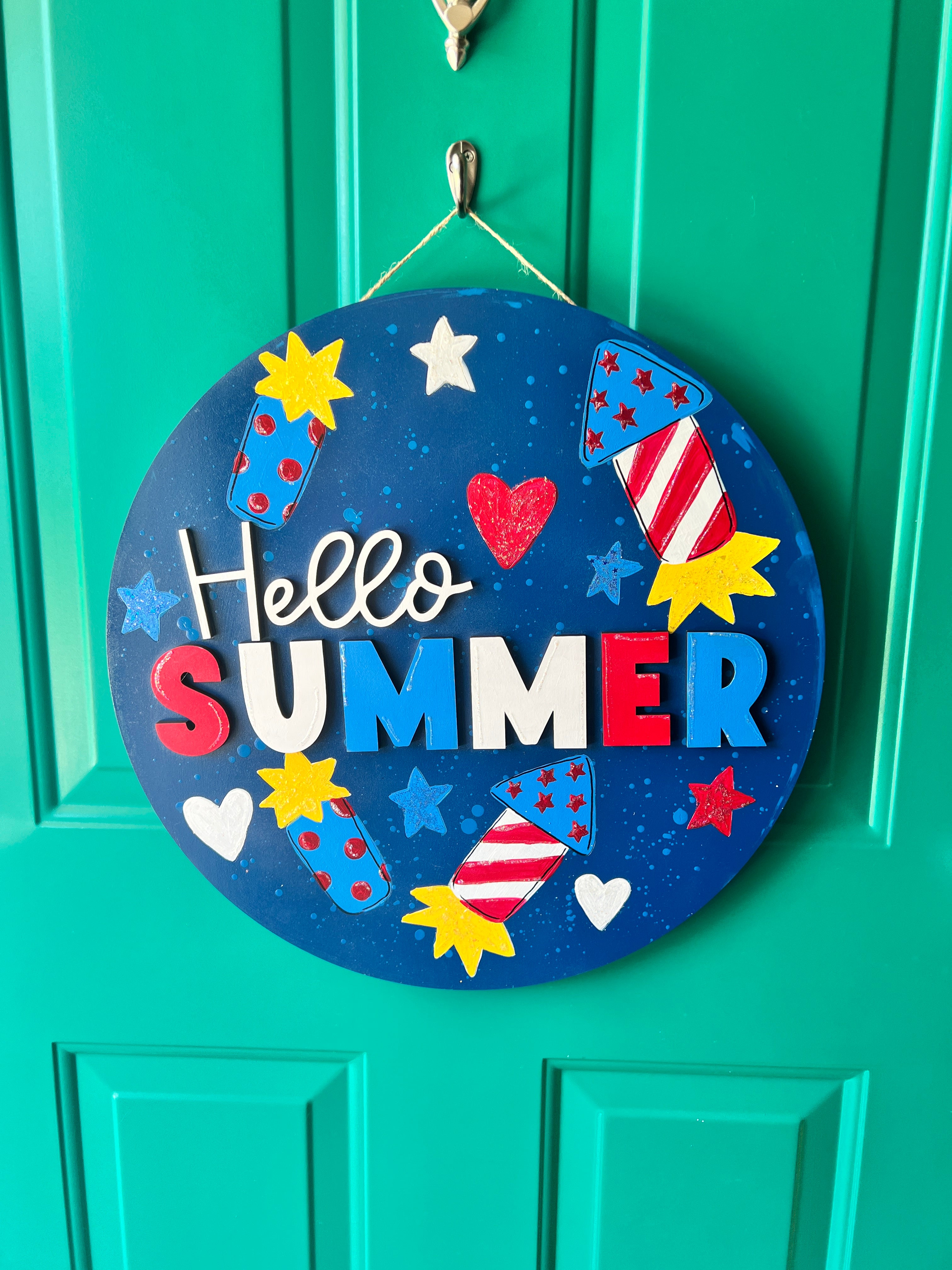 Hello Summer Firecrackers Blank