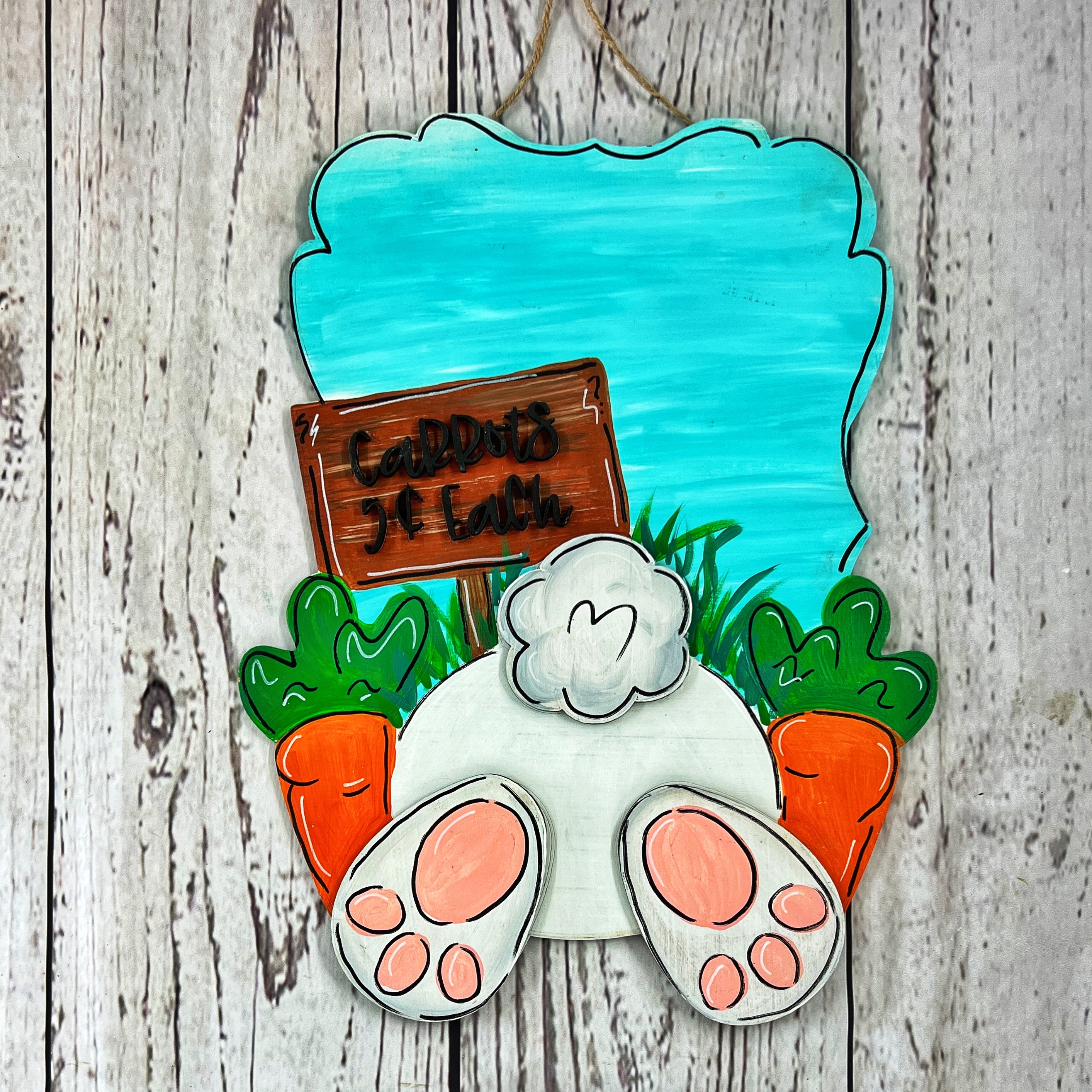 Bunny in the Carrot Patch Blank