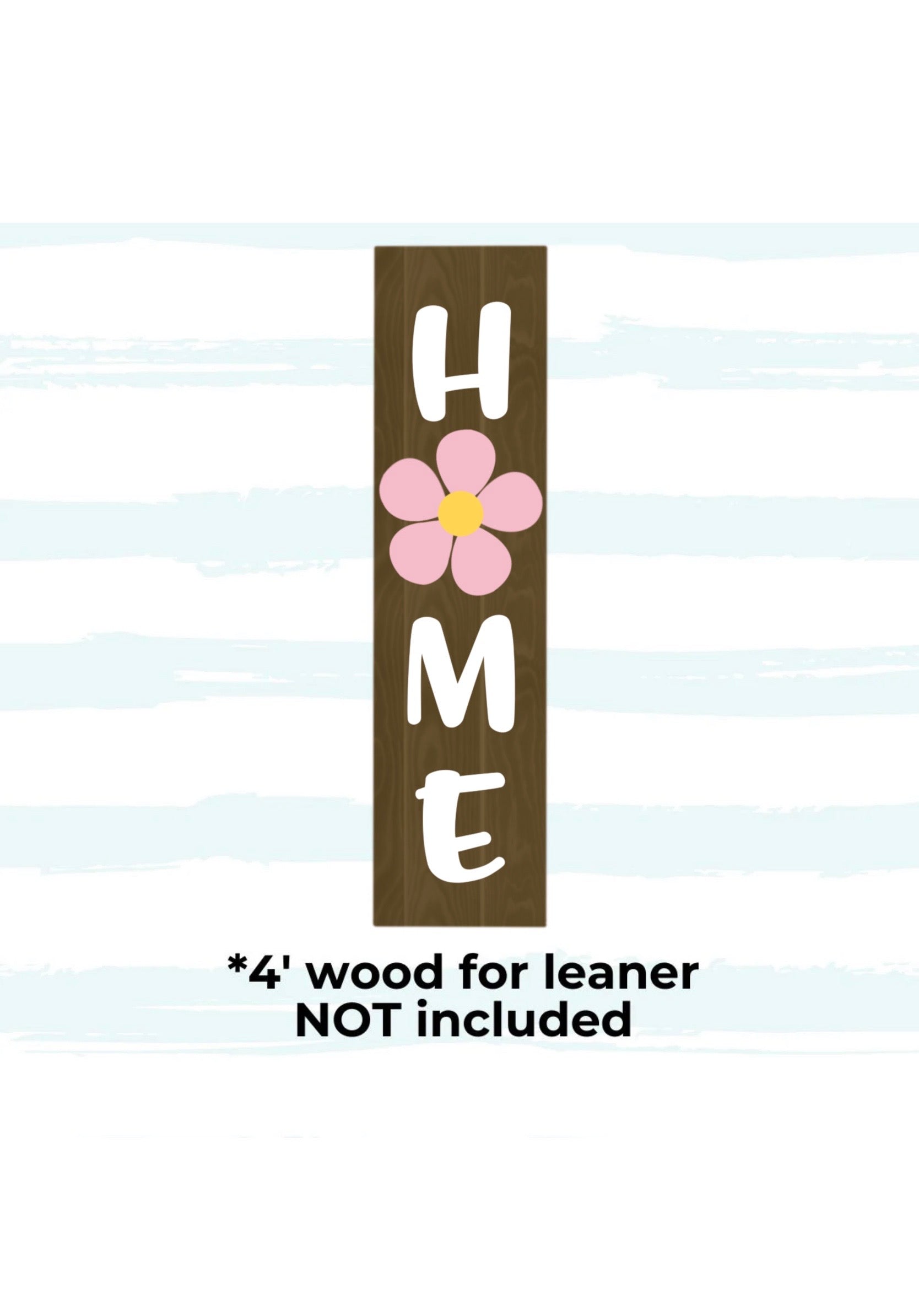 HOME Porch Leaner Letters with Button Daisy 3D Design and Attachment Bundle