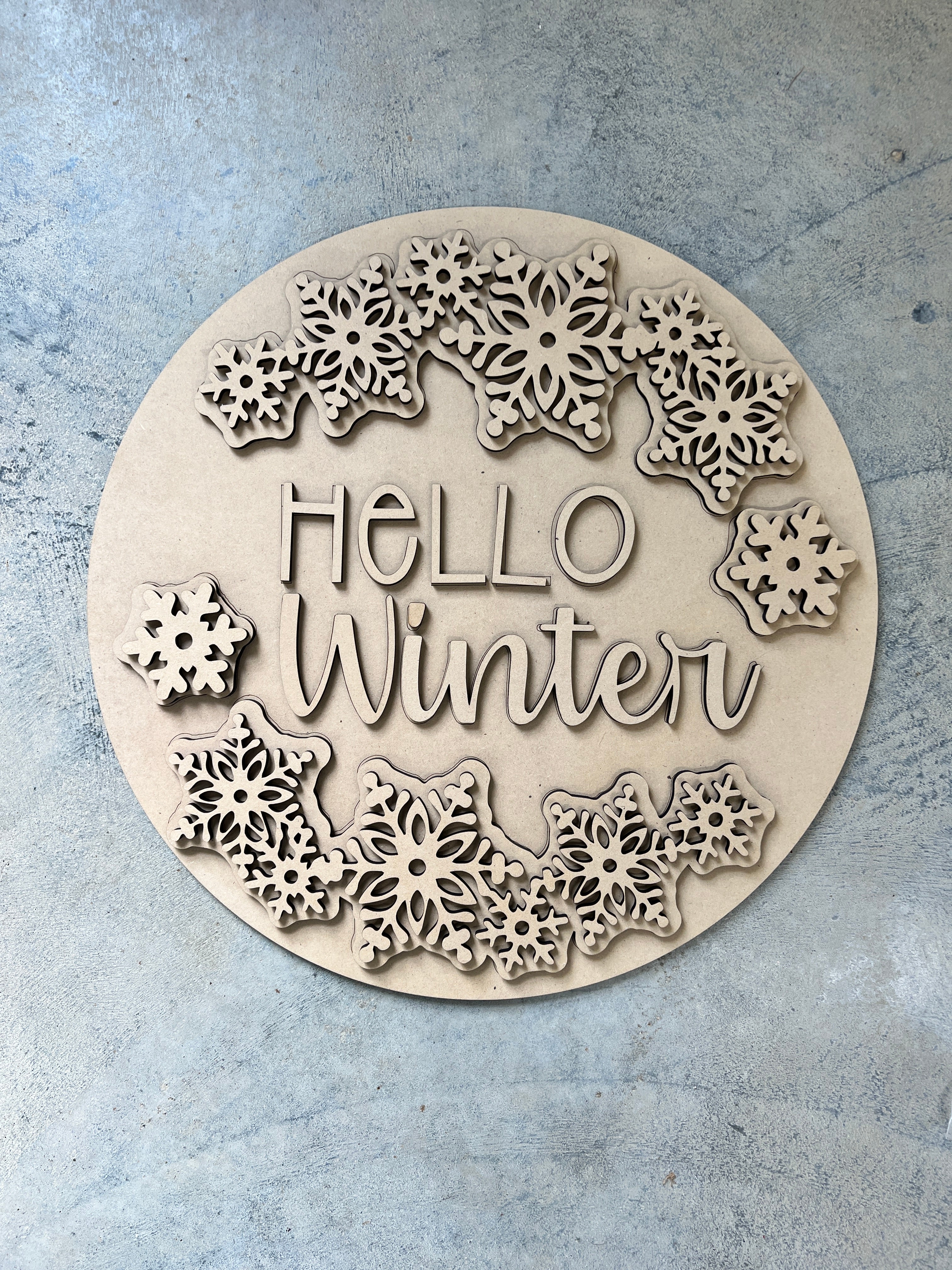 Hello Winter Blank