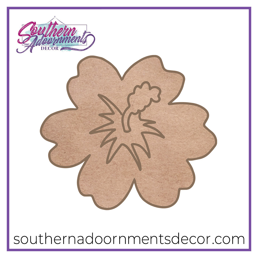 Aloha Flower Wooden BLANK