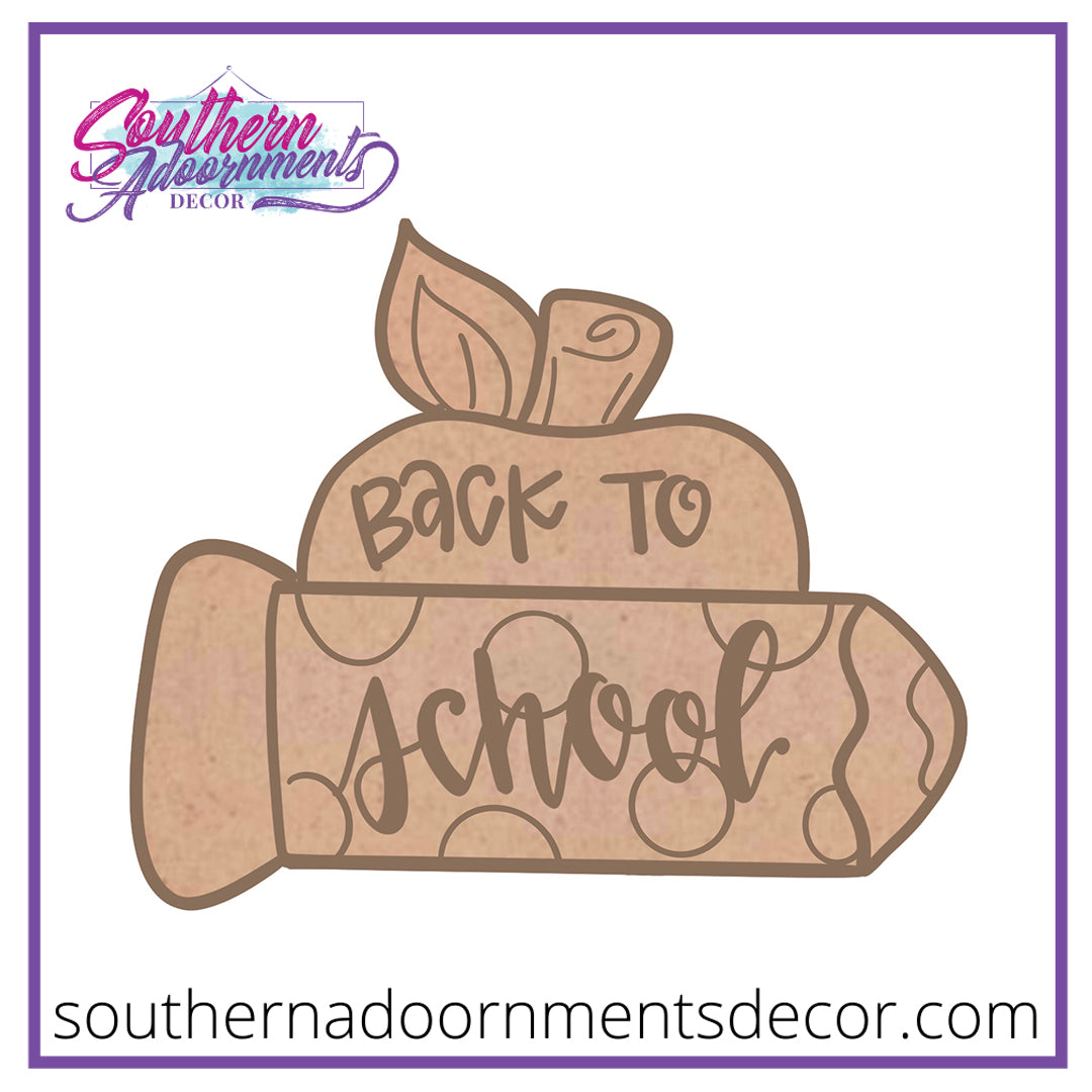 Apple & Pencil Blank