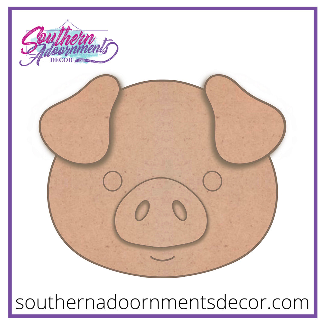 Baby Piggy Head Blank