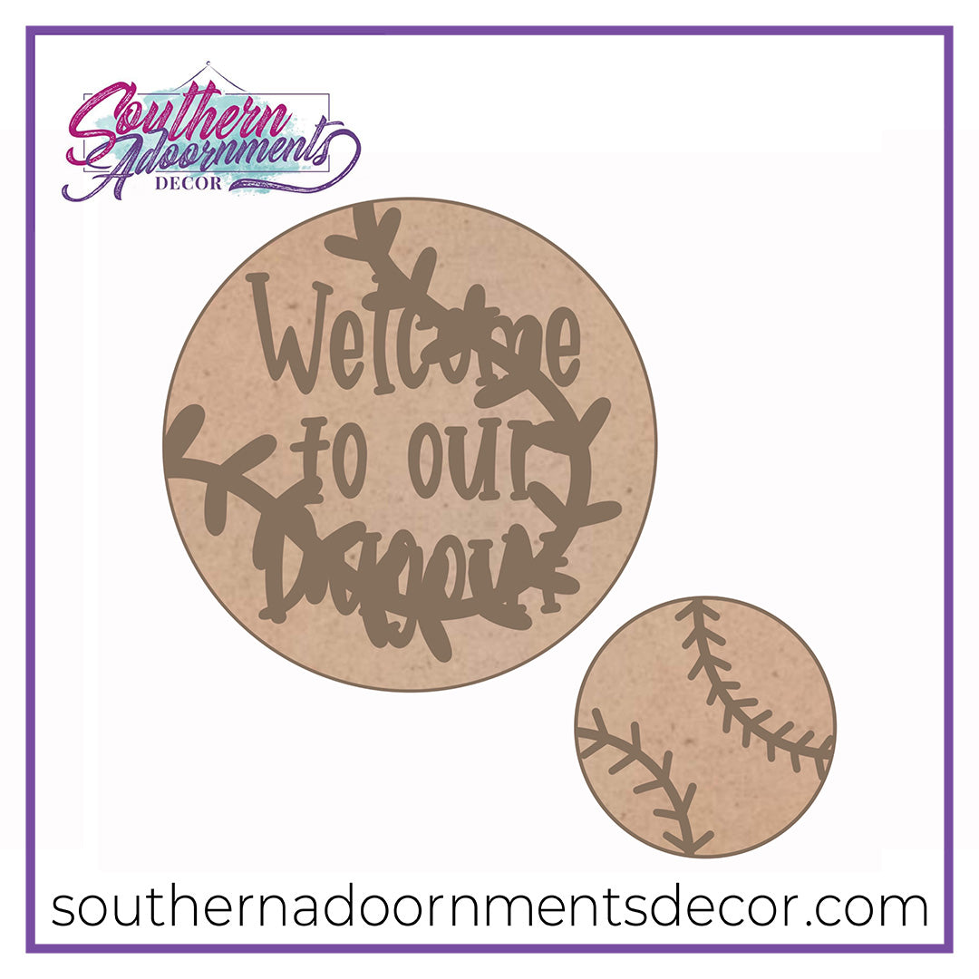 Baseball Welcome to our Dugout Blank