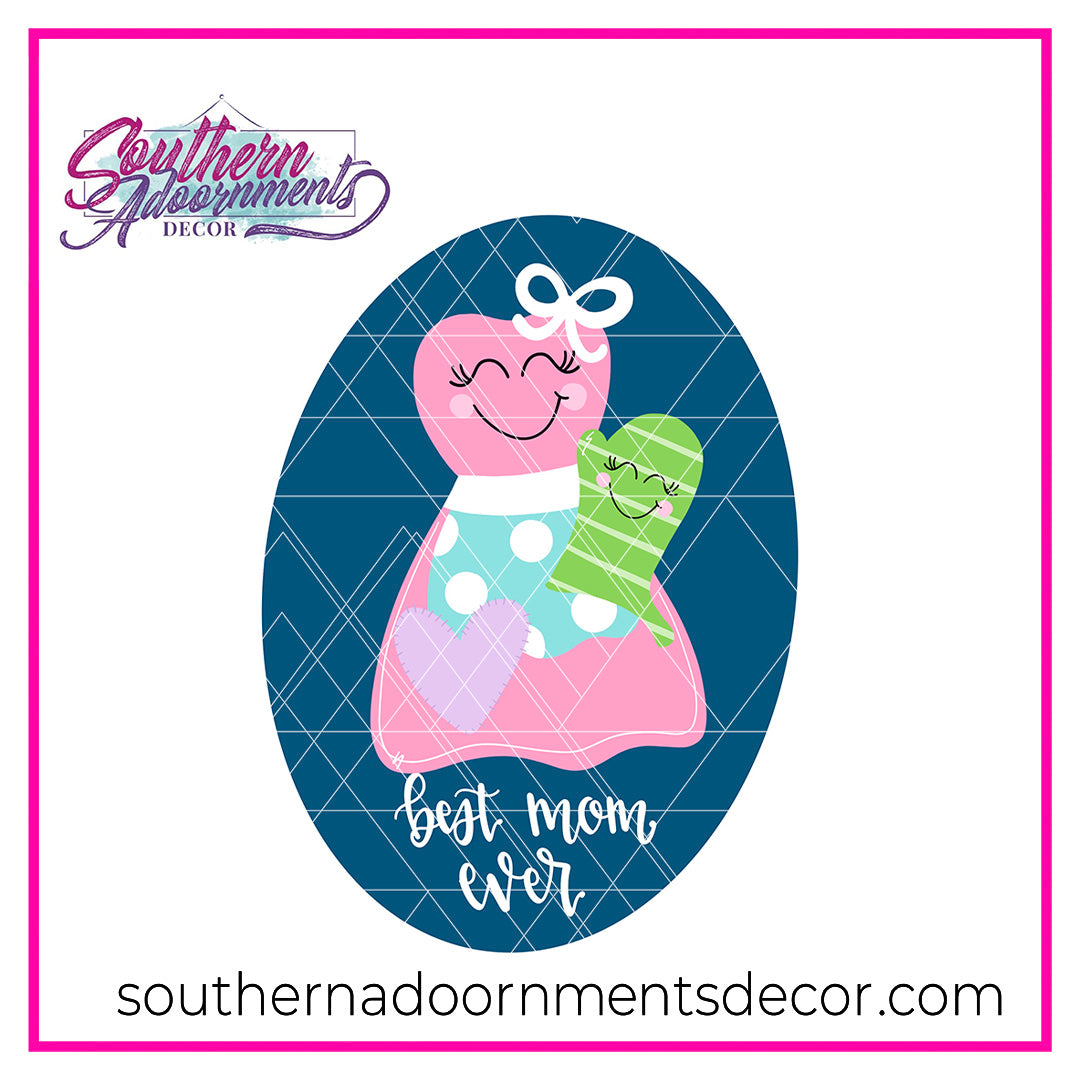 Best Mom Apron Blank