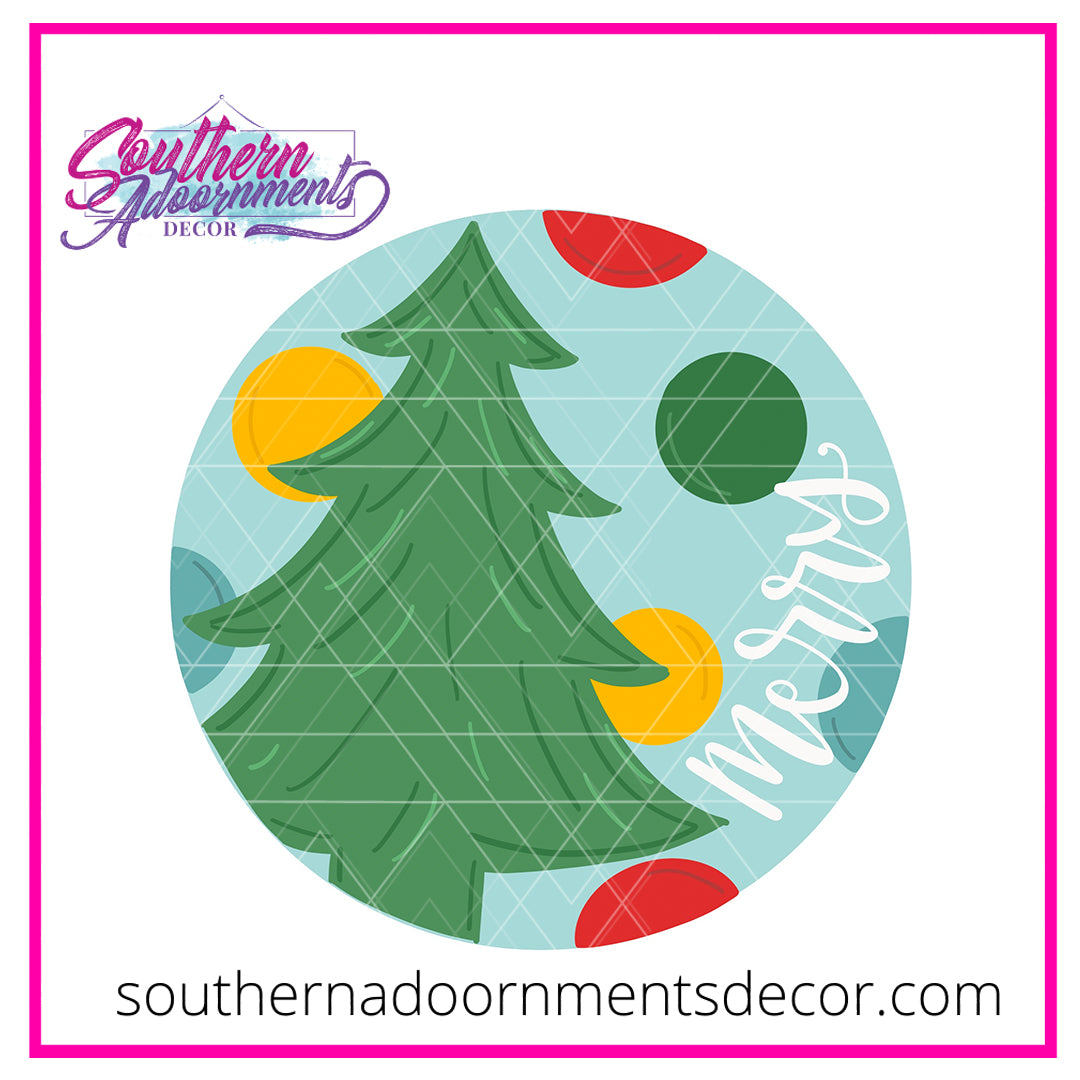 Big Tree on Round Blank