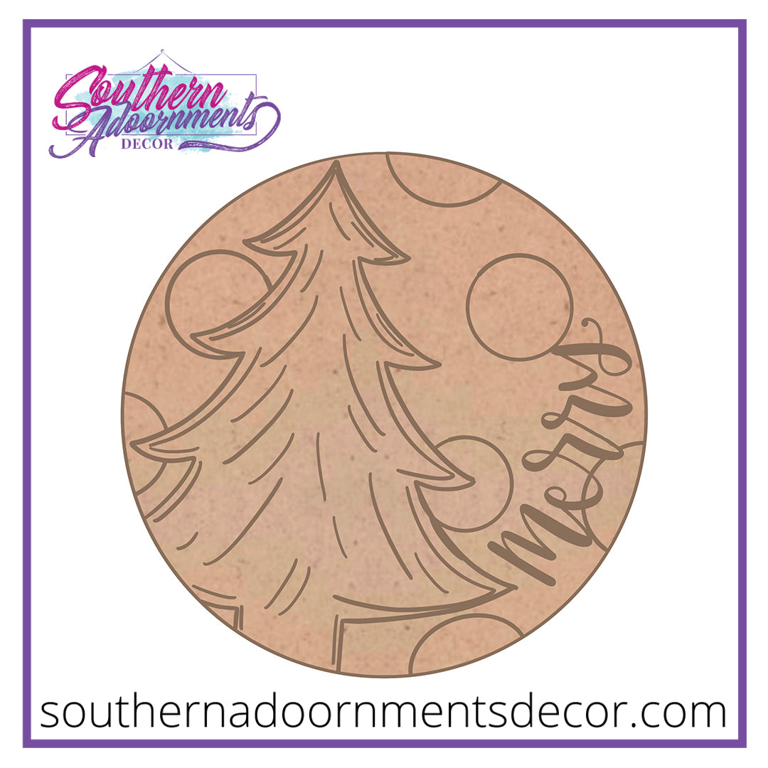 Big Tree on Round Blank