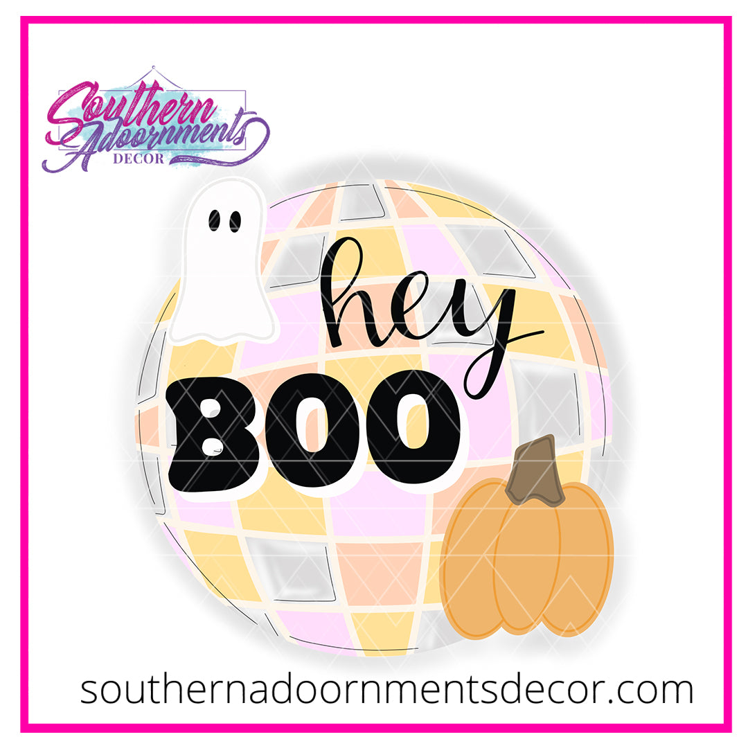 Boo Disco Ball Blank