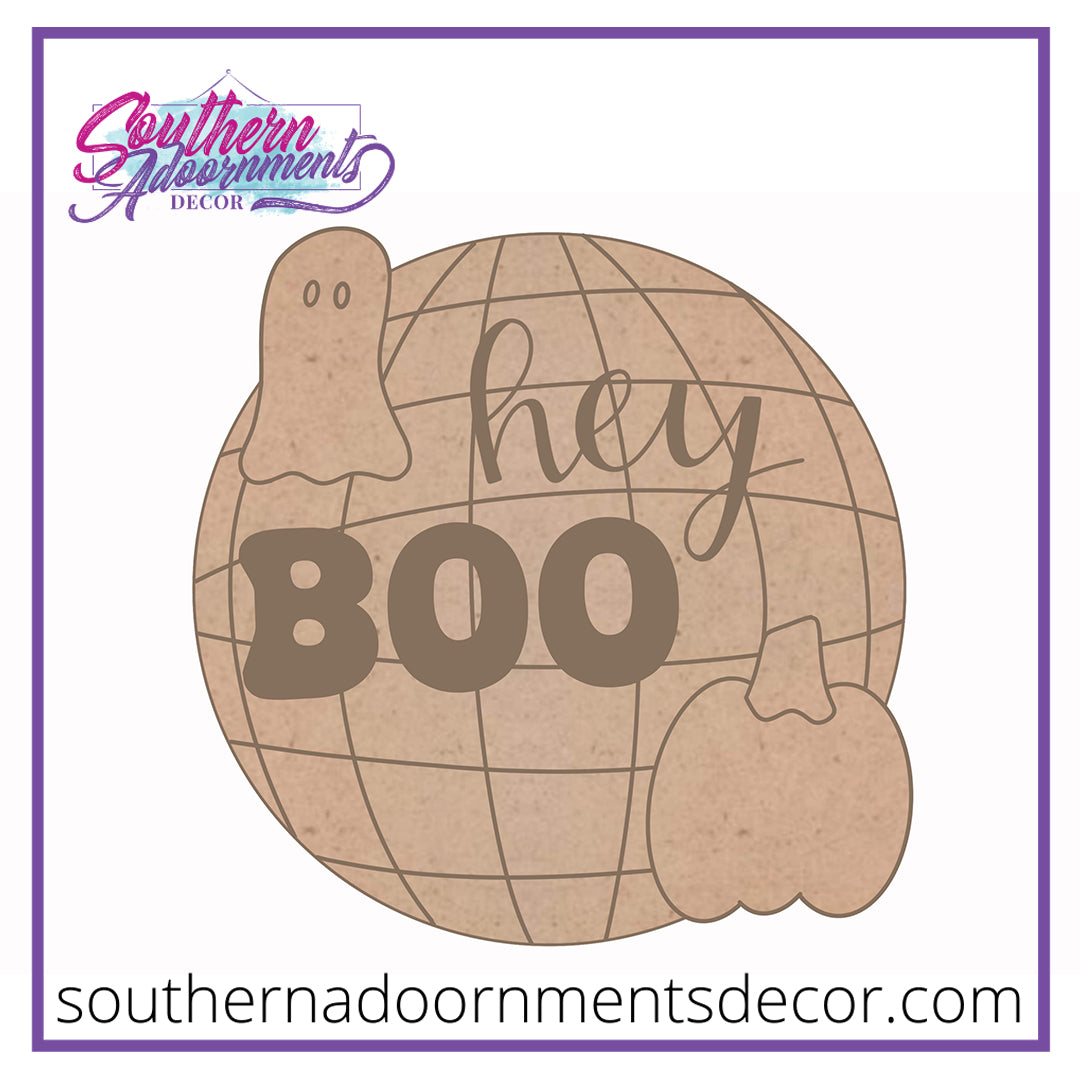 Boo Disco Ball Blank