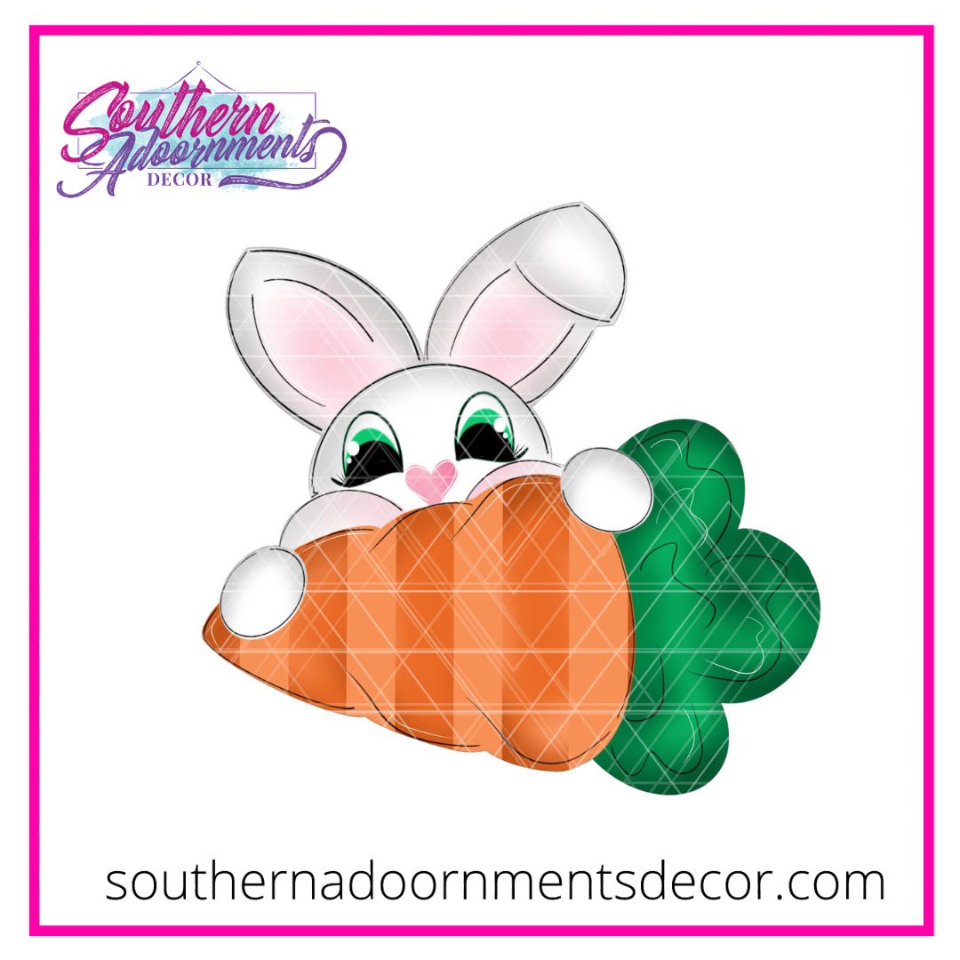 Bunny Eating Carrot  Blank