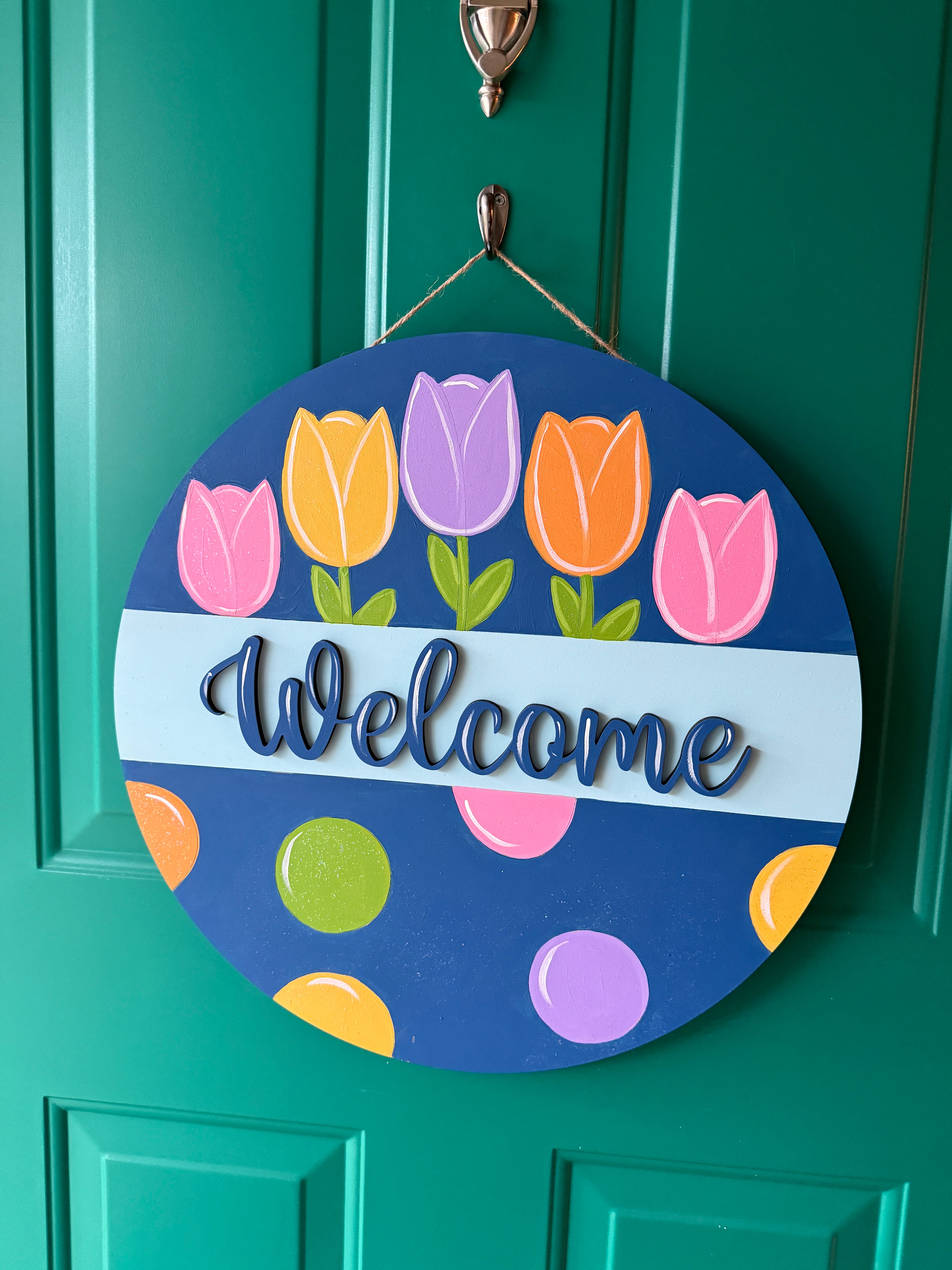 Tulips Welcome Blank