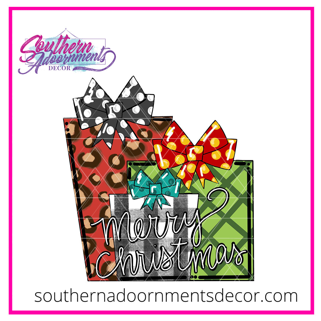 Christmas Presents Wood Blank