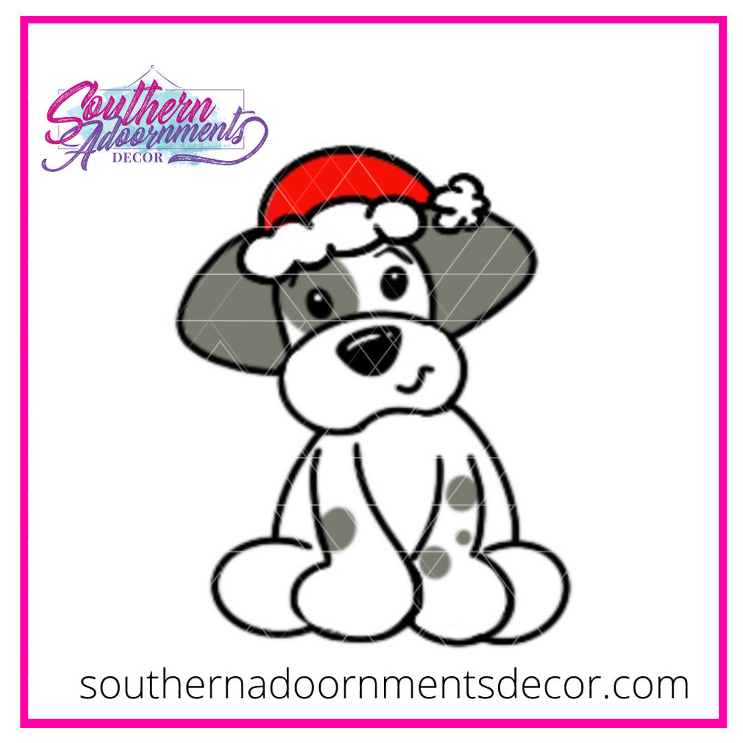 Christmas Puppy Wooden BLANK