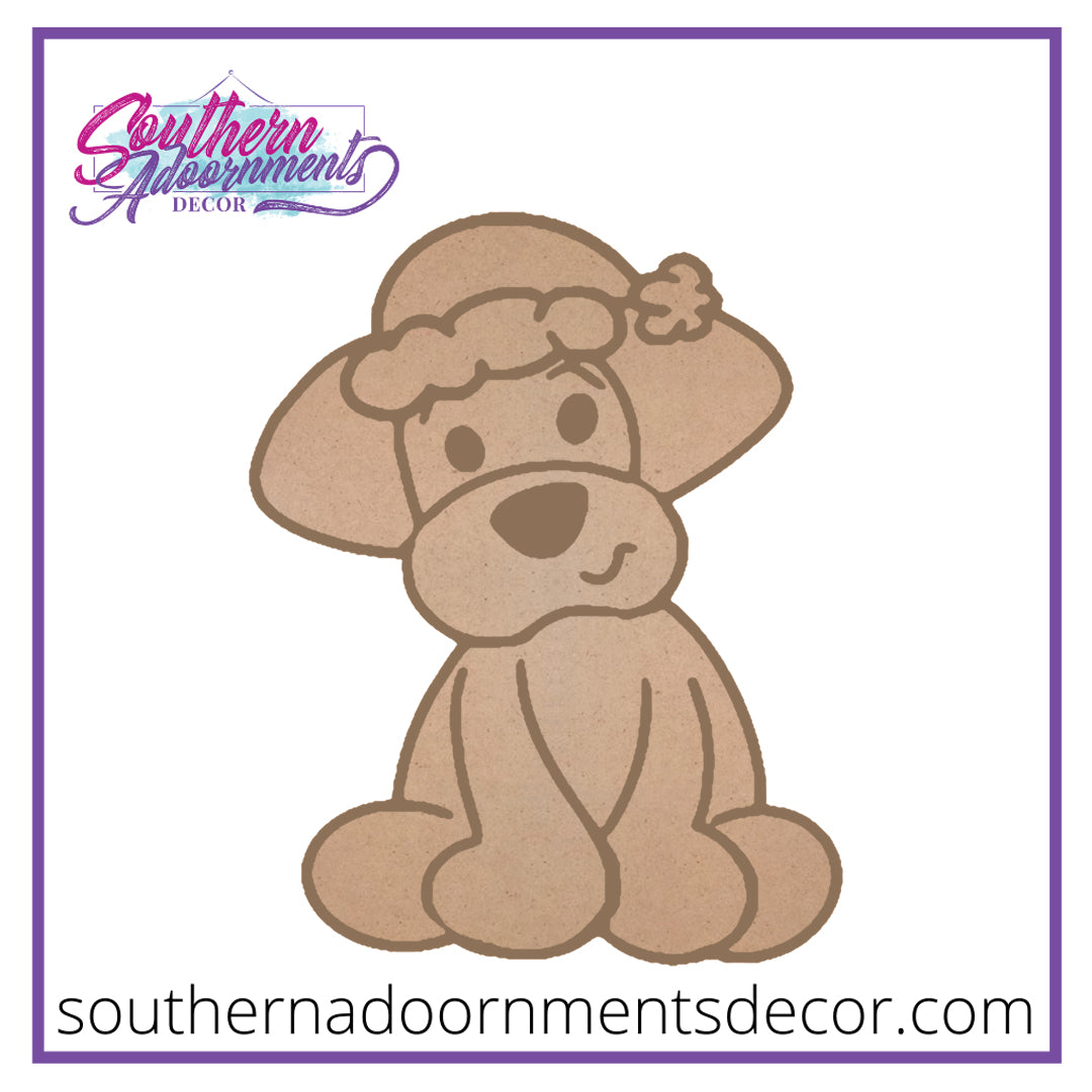 Christmas Puppy Wooden BLANK