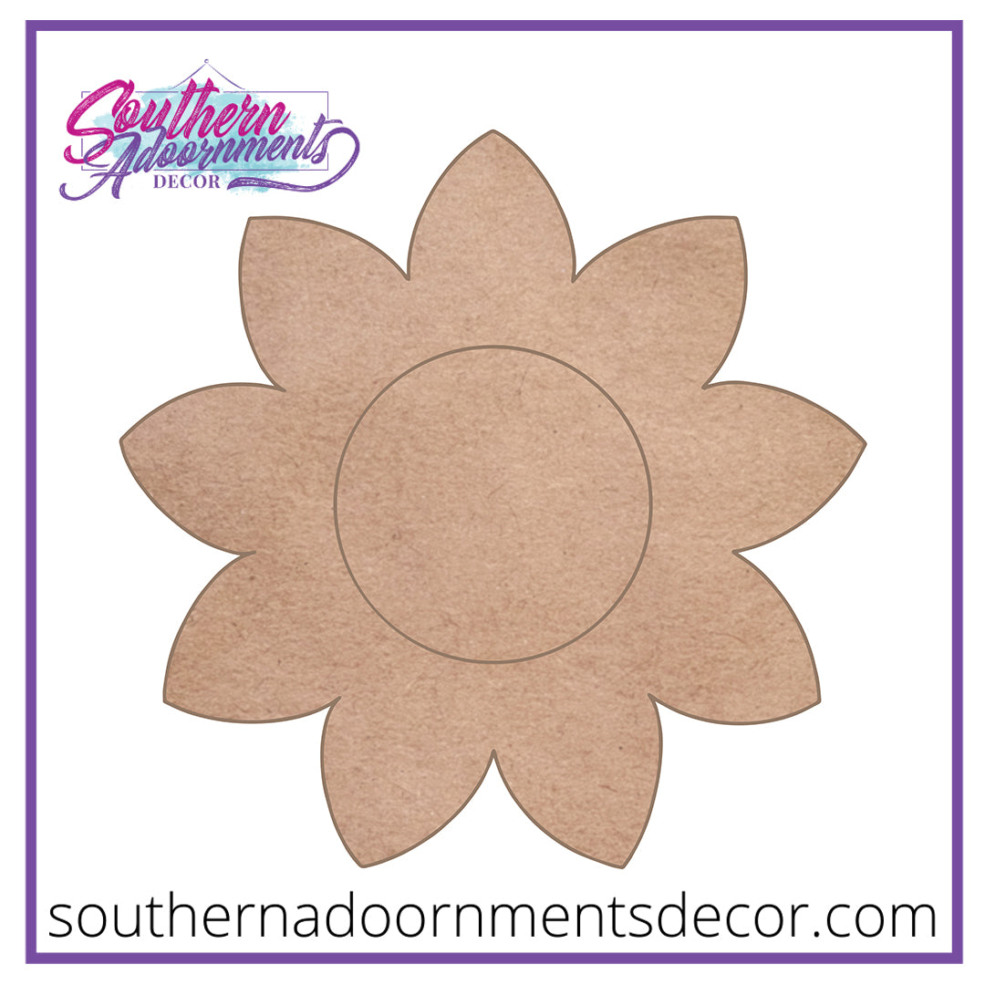 Sunflower Wooden Blank