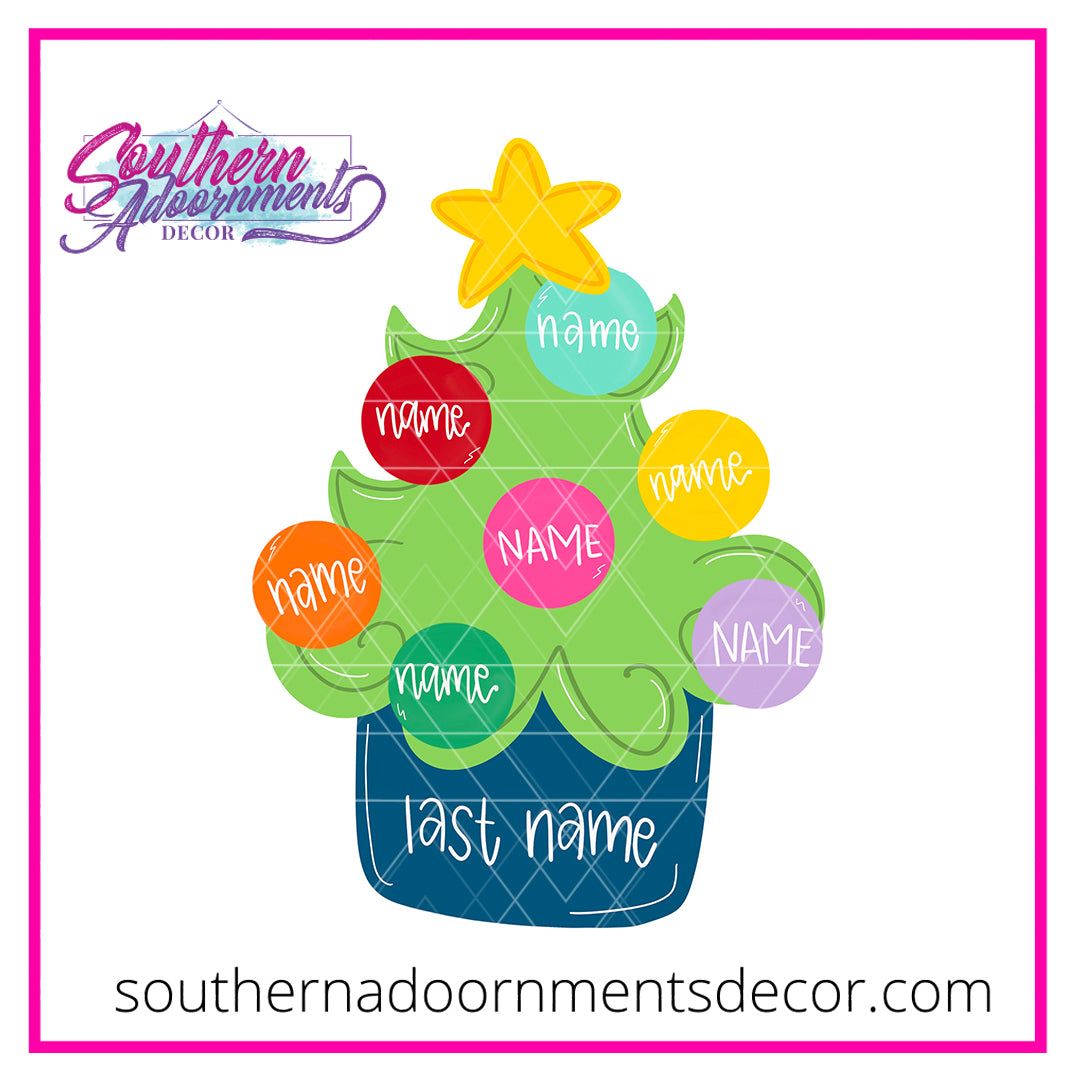 Cute Christmas Tree Blank