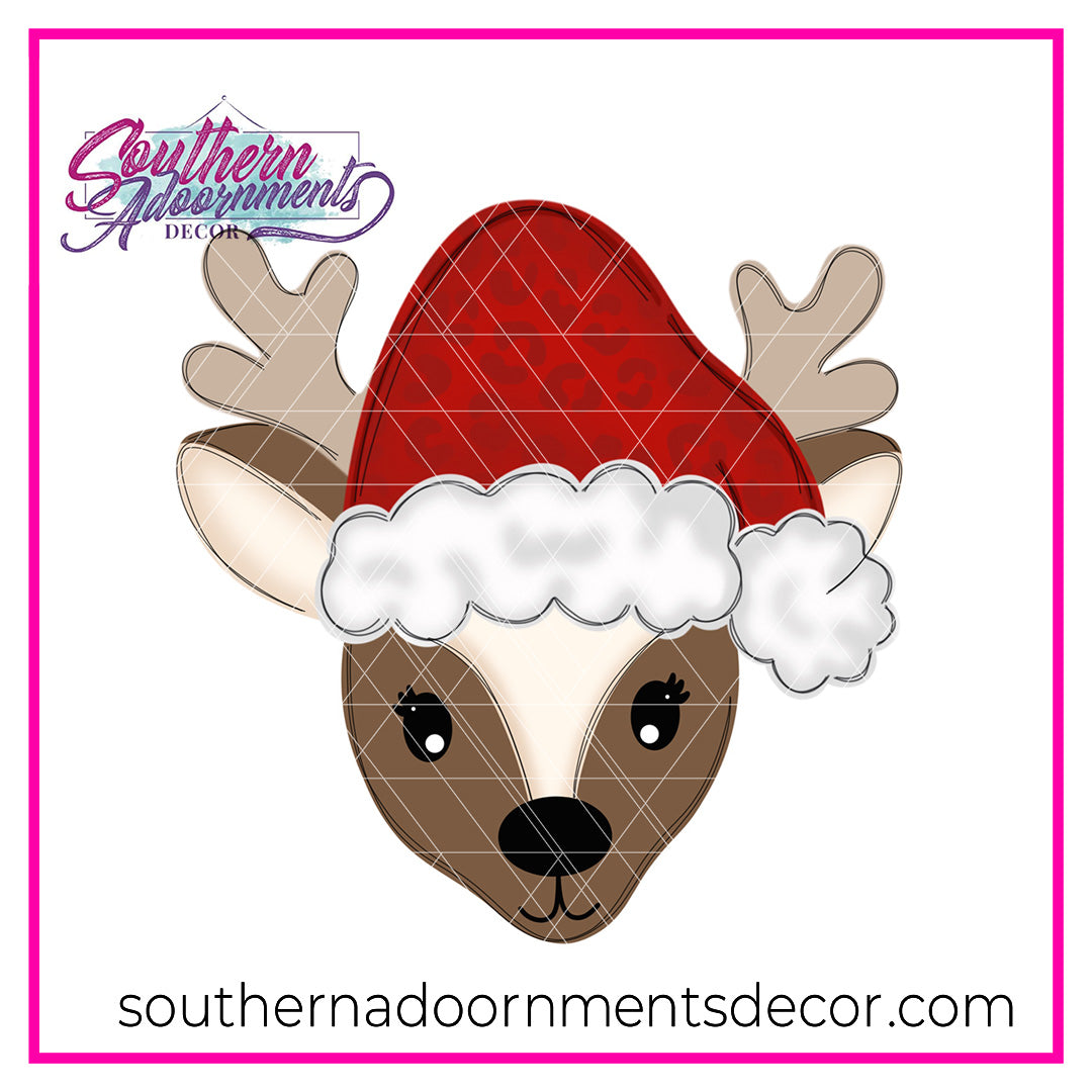 Cute Reindeer Head Blank