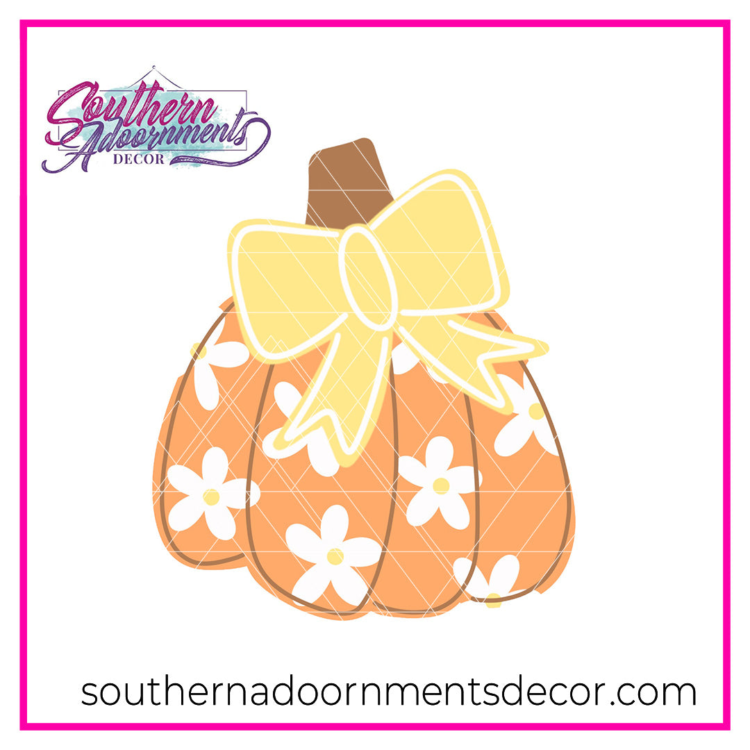 Daisy Pumpkin Blank