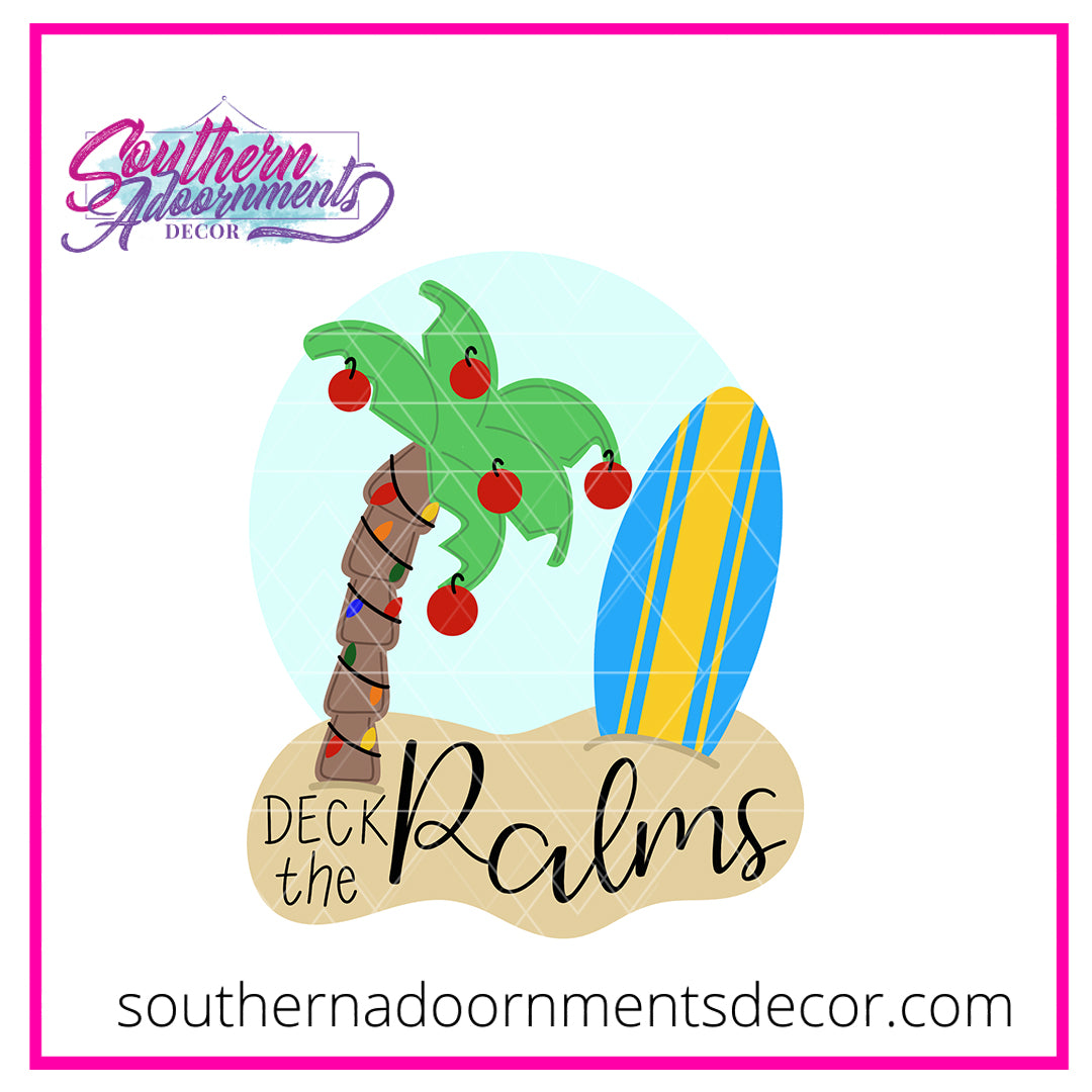 Deck the Palms Blank
