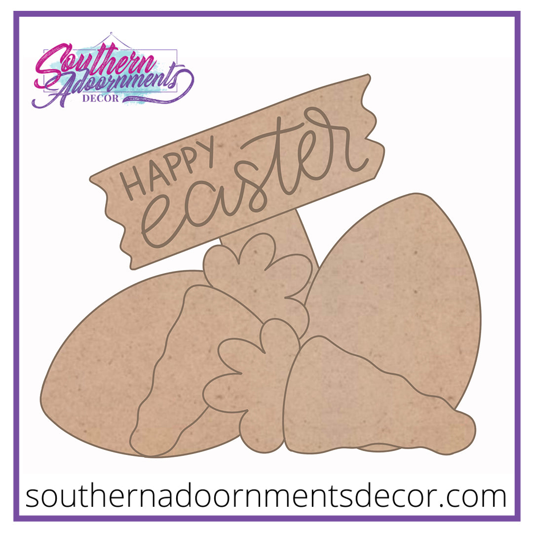 Easter Egg & Sign Blank