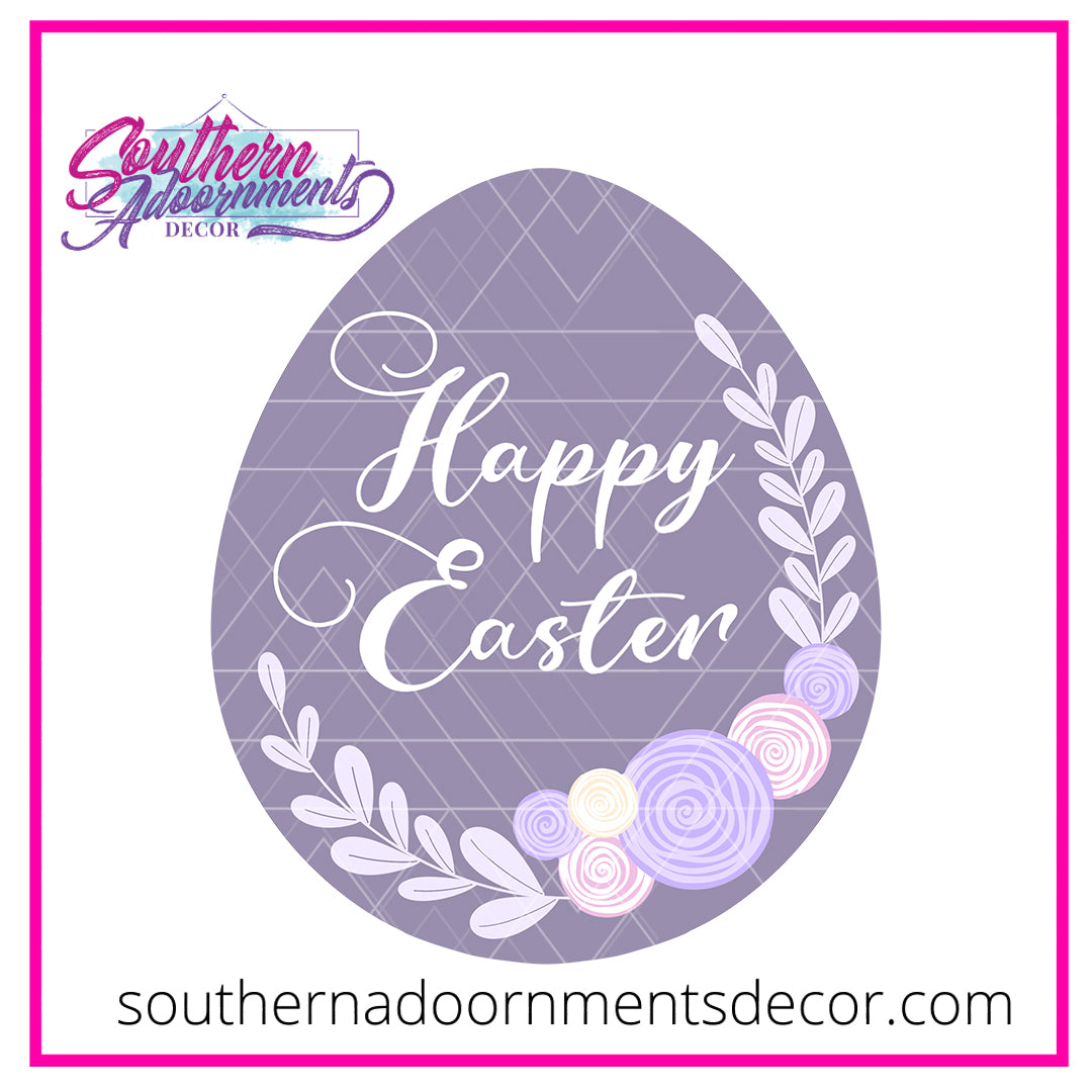 Elegant Easter Egg Blank