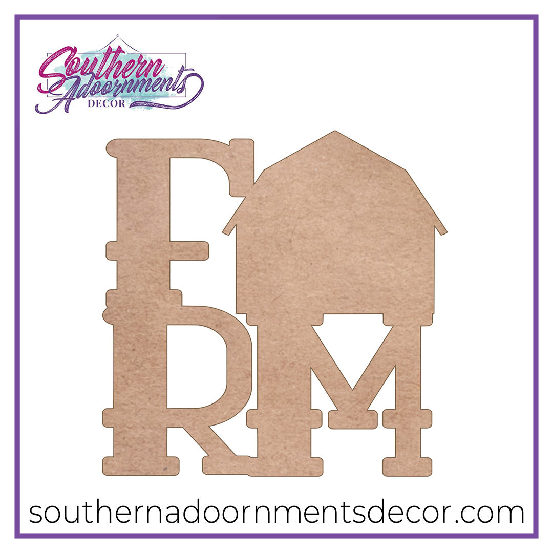 Farm Home Wood Cut Out Blank