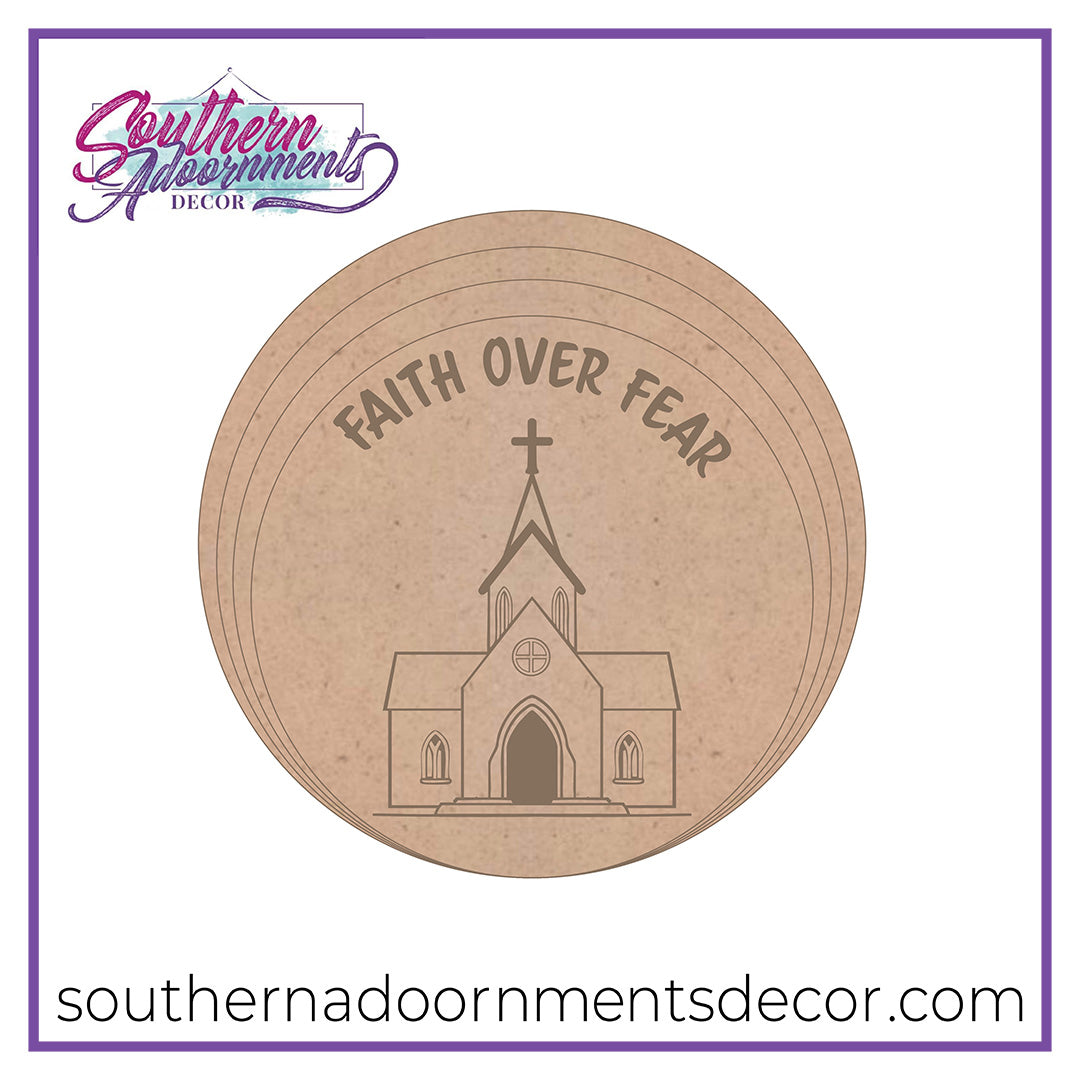 Faith over Fear Church Blank