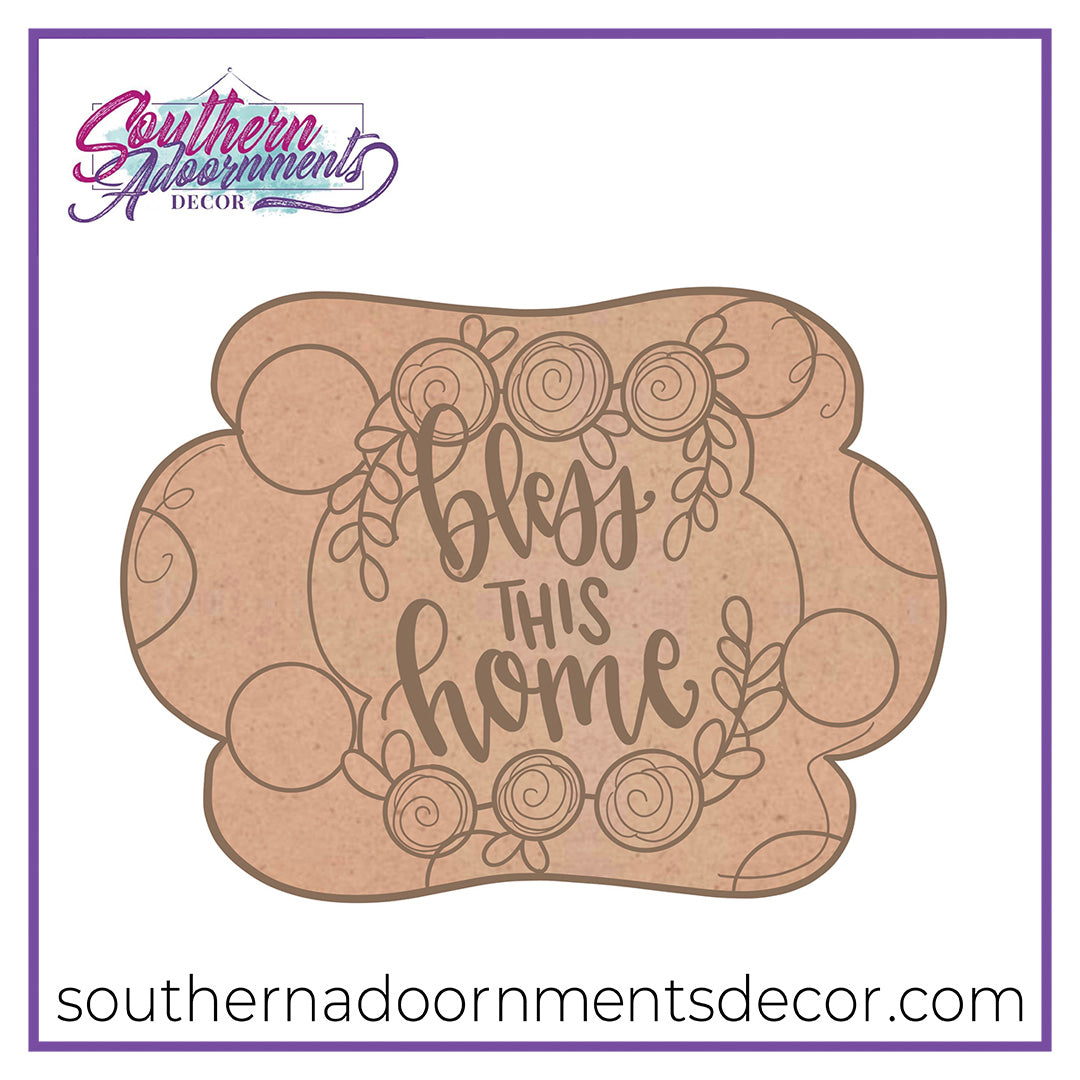Framed Bless This Home Blank