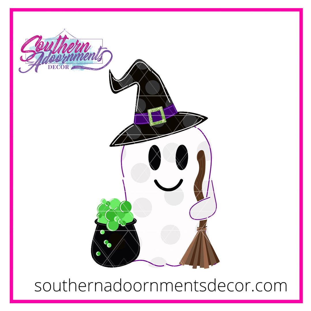 Ghostie Witch Blank