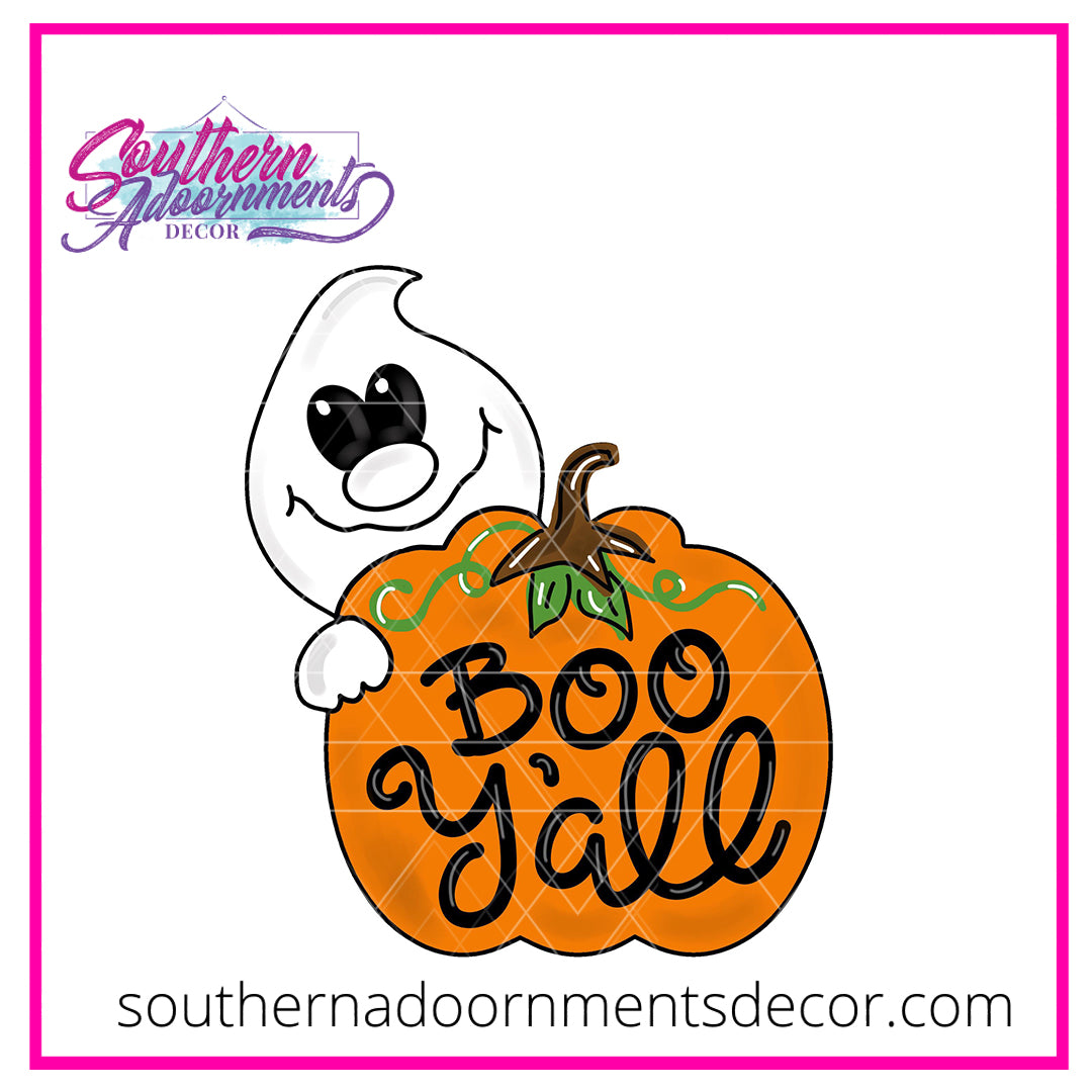 Ghost Pumpkin Wood Cut Out Blank