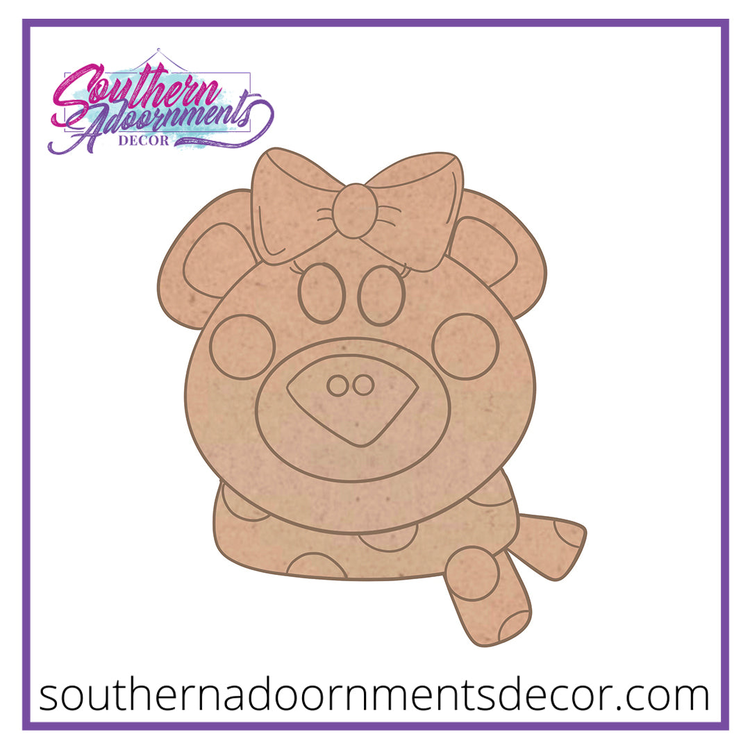 Girly Polar Bear Blank