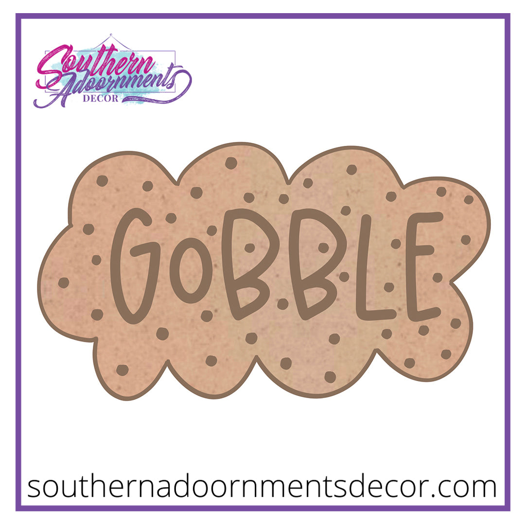 Gobble Word Bubble Blank