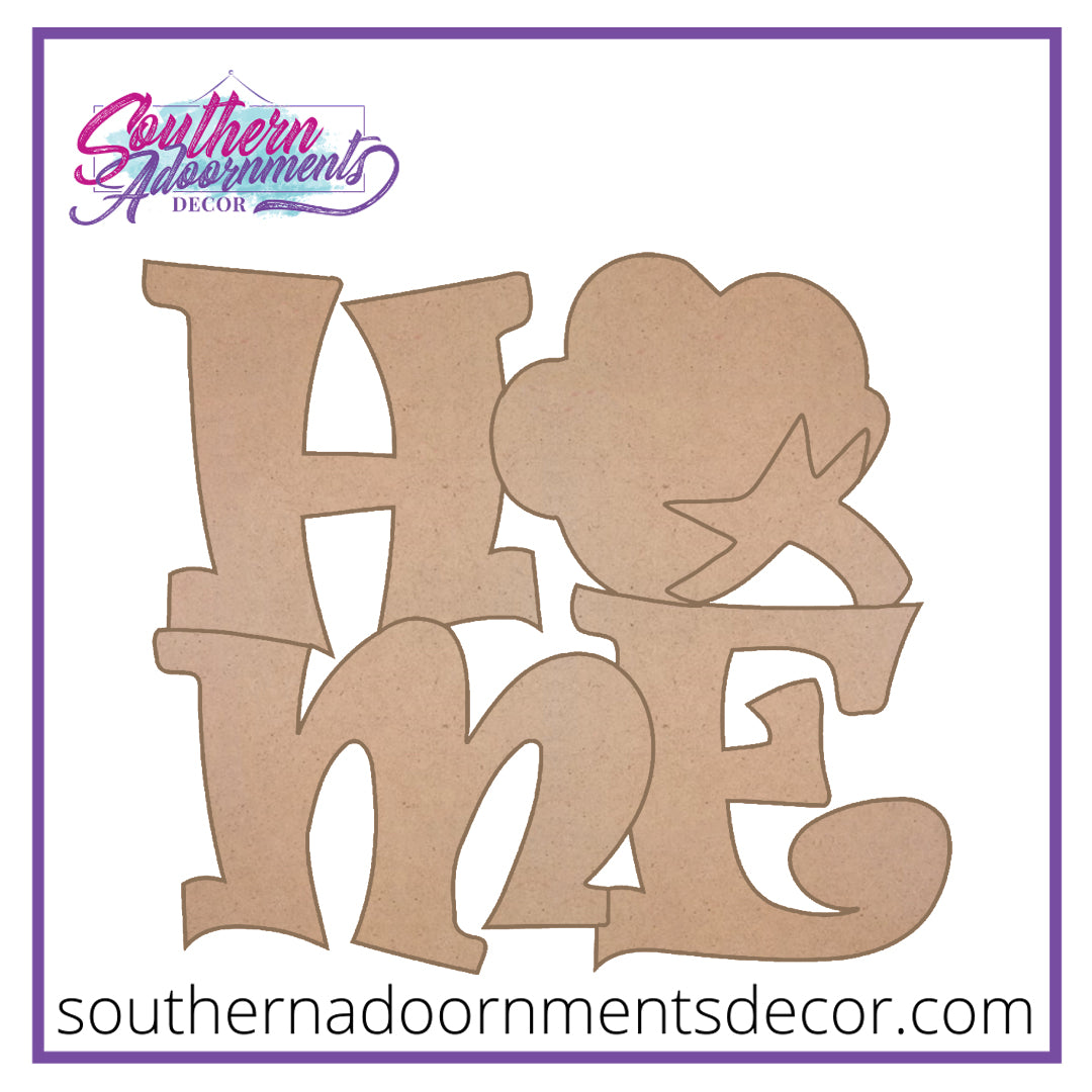 HOME Cotton Wooden Blank