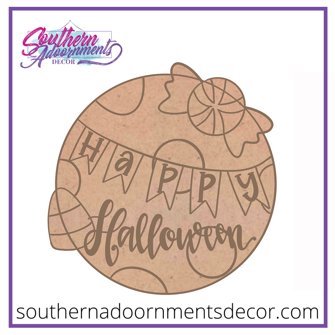 Halloween Candy Round Blank
