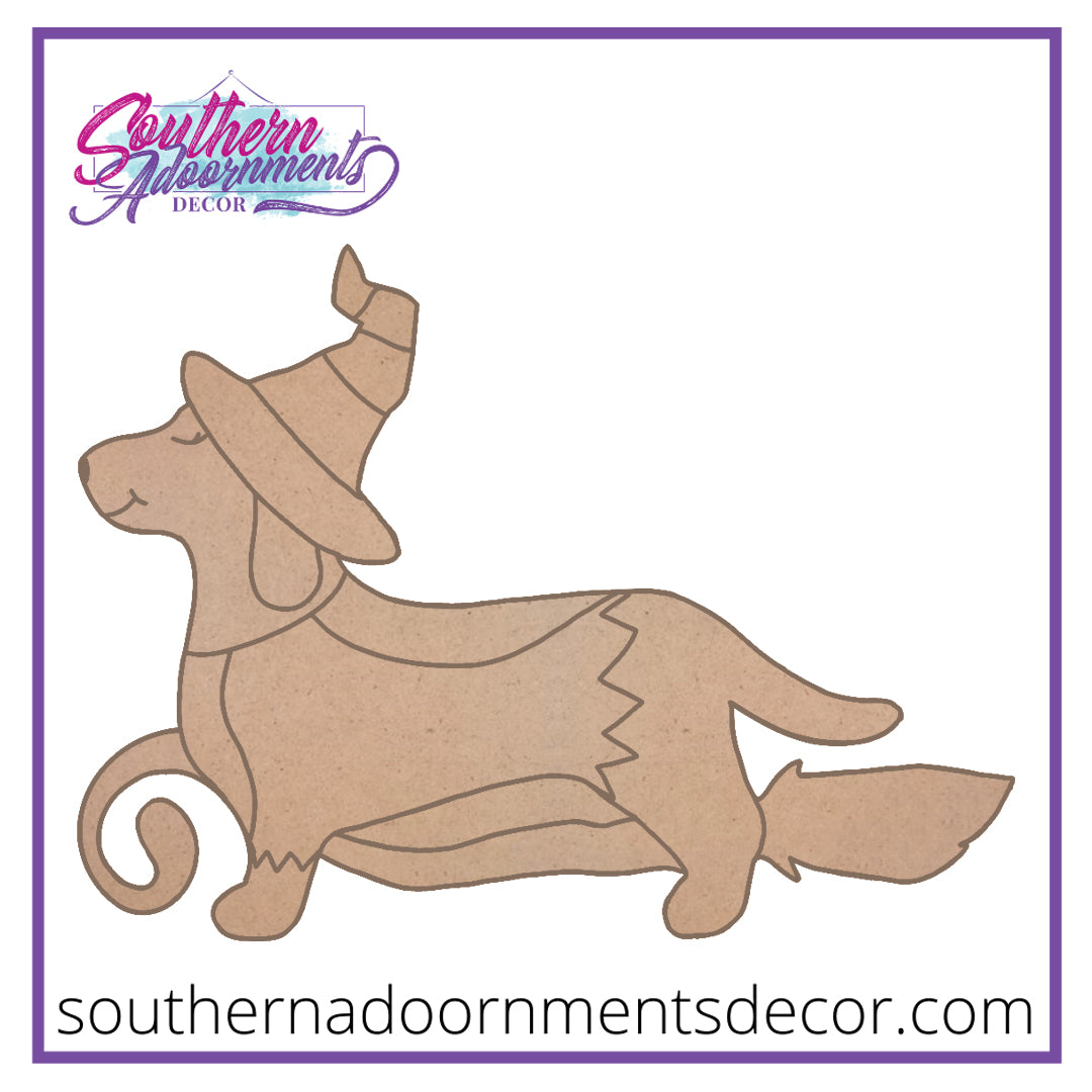 Halloweenie Wooden Blank