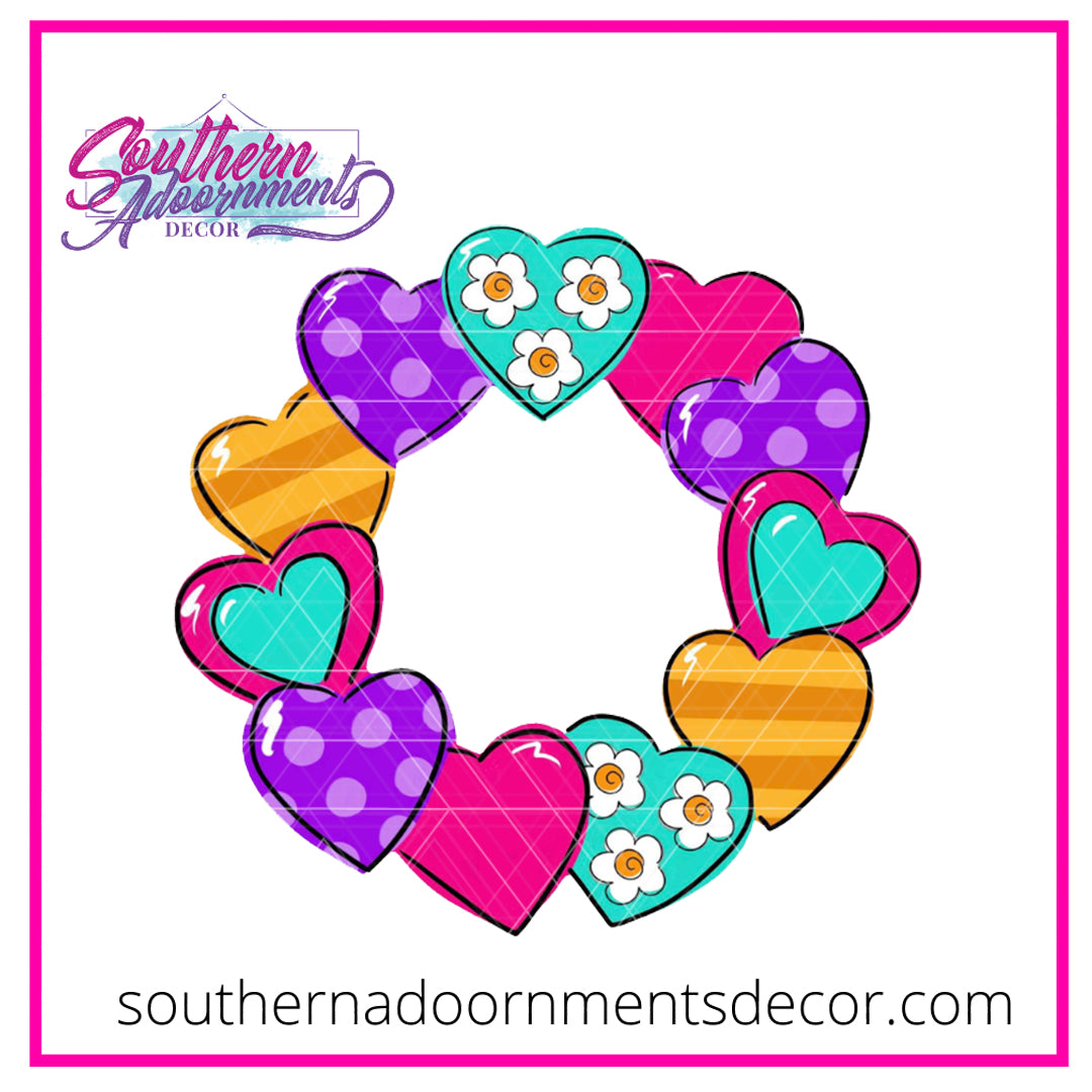 Heart Wreath BLANK