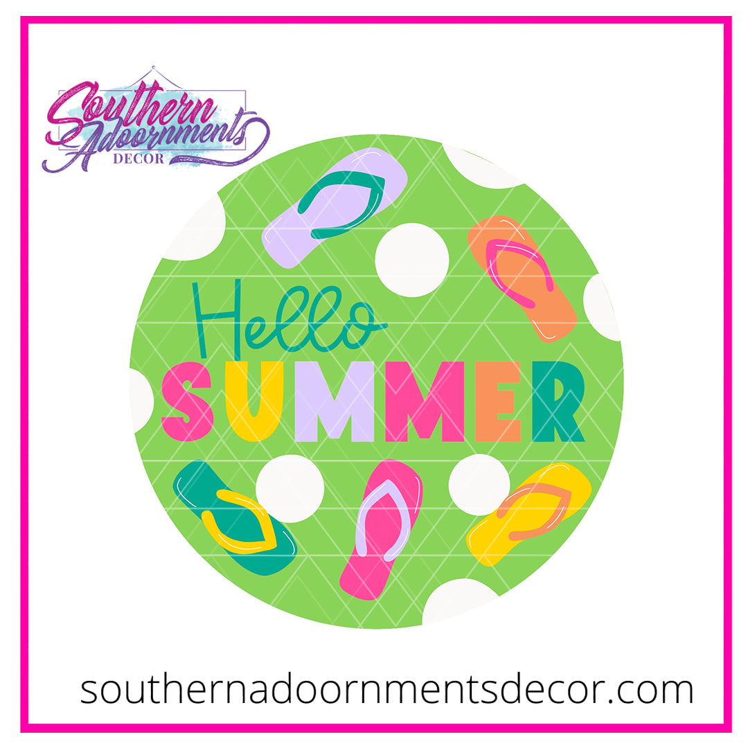 Hello Summer Flops Blank