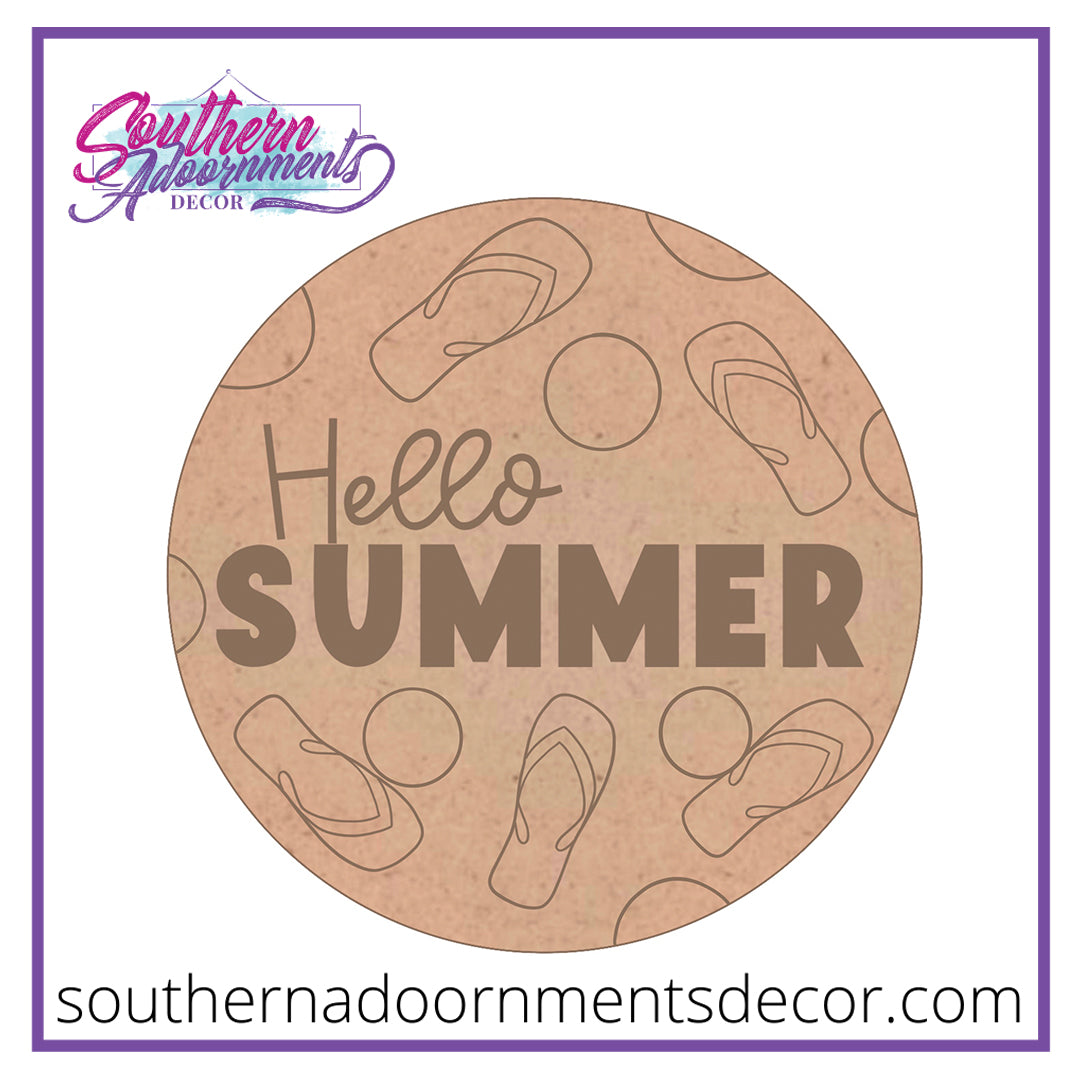 Hello Summer Flops Blank