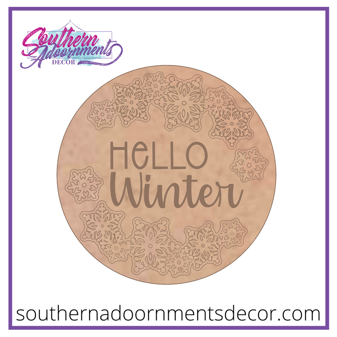 Hello Winter Blank