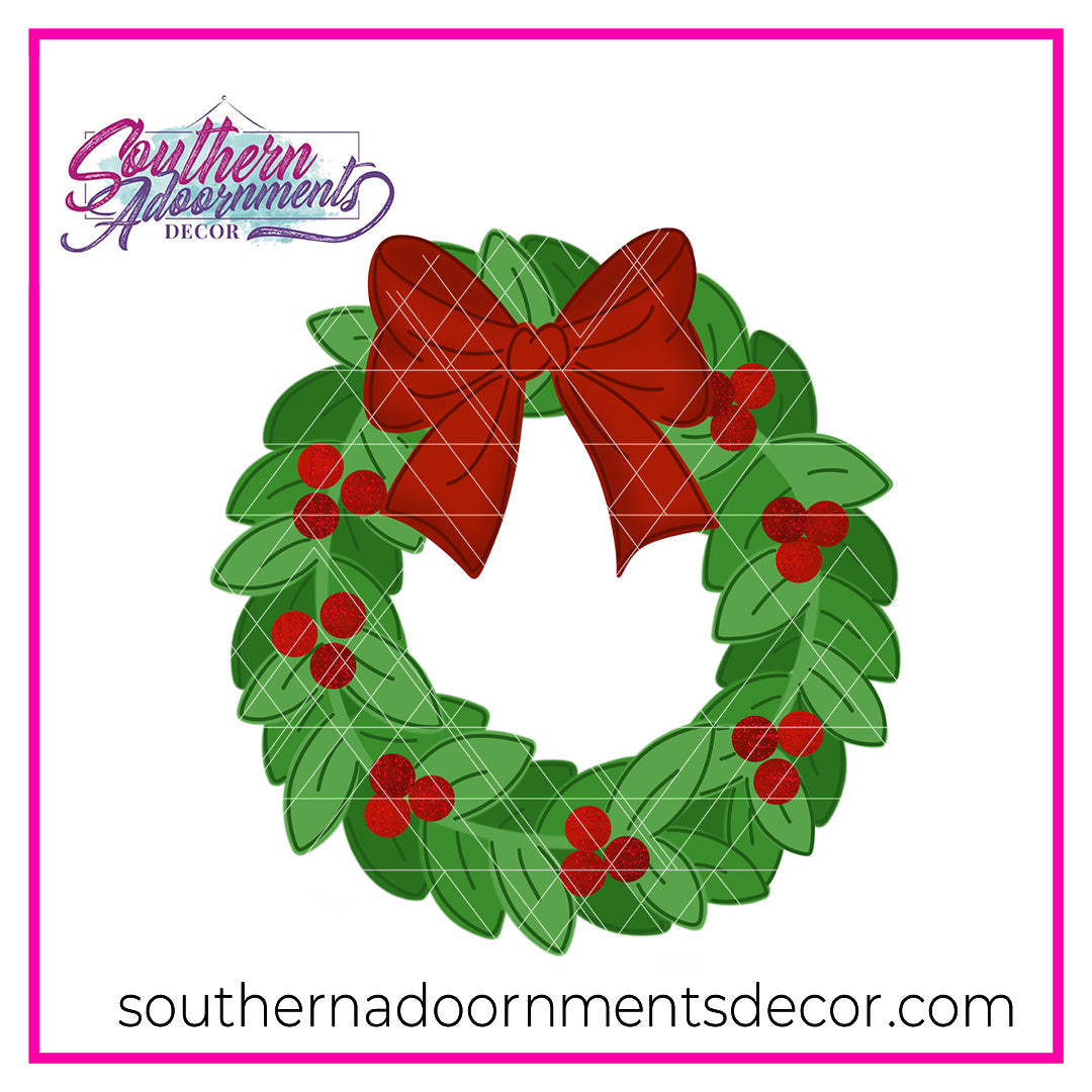 Holly Wreath Blank