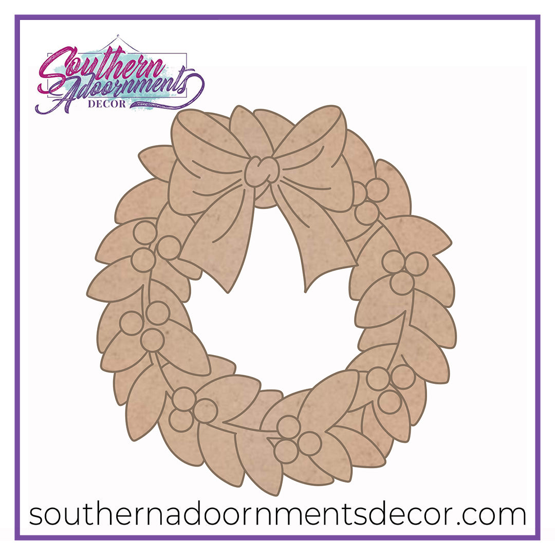 Holly Wreath Blank