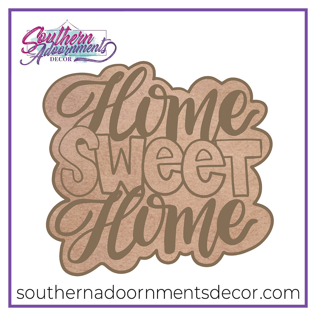 Home Sweet Home Bubble BLANK