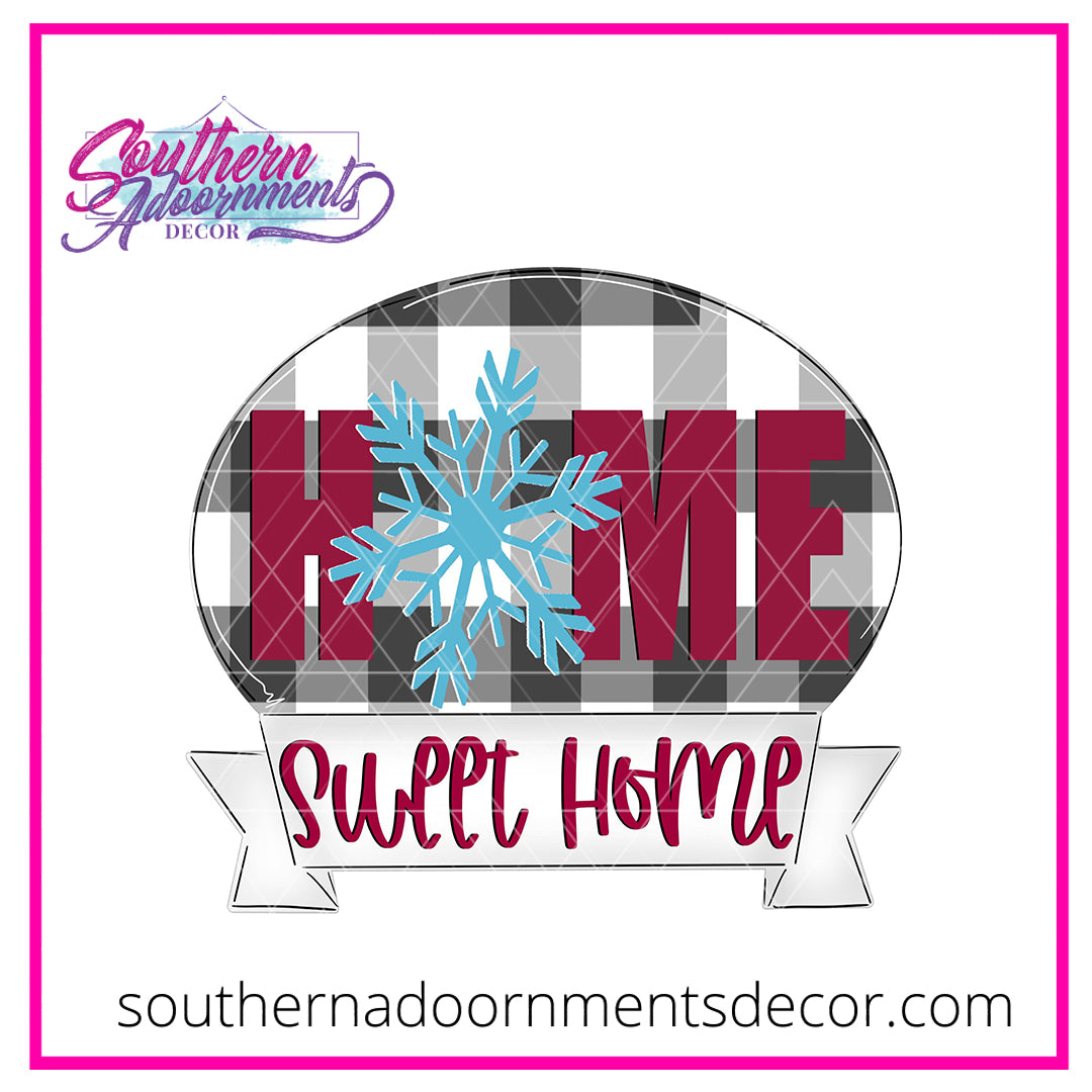 Home Sweet Home Snowflake Blank