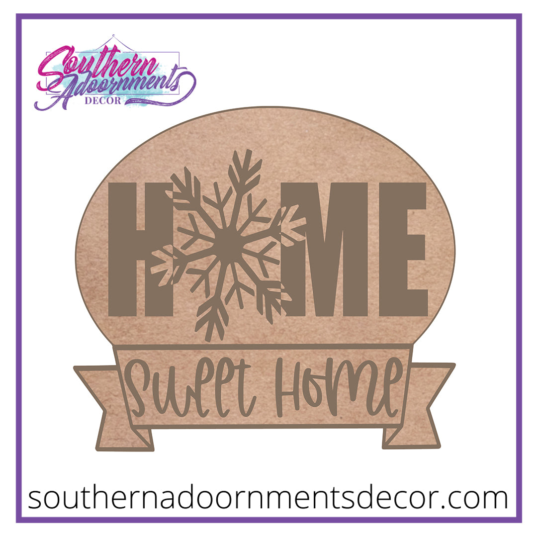 Home Sweet Home Snowflake Blank