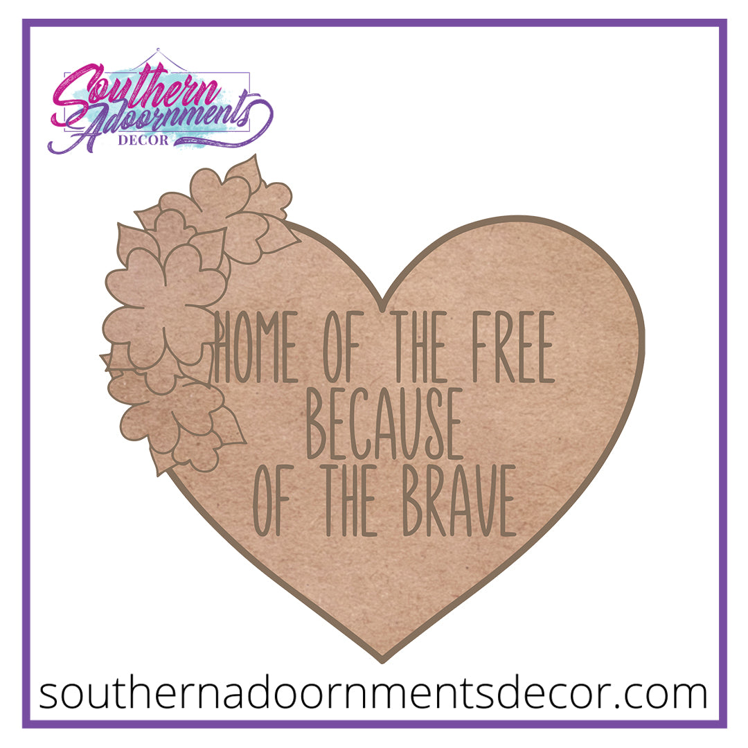 Home of the Free Wooden Blank