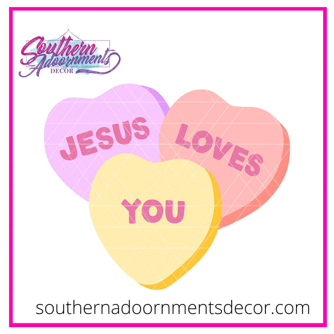 Jesus Convo Hearts Blank