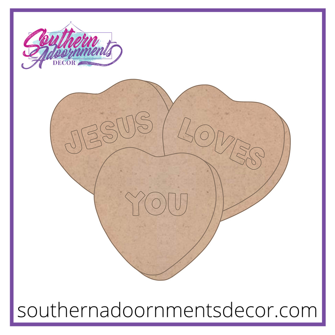 Jesus Convo Hearts Blank