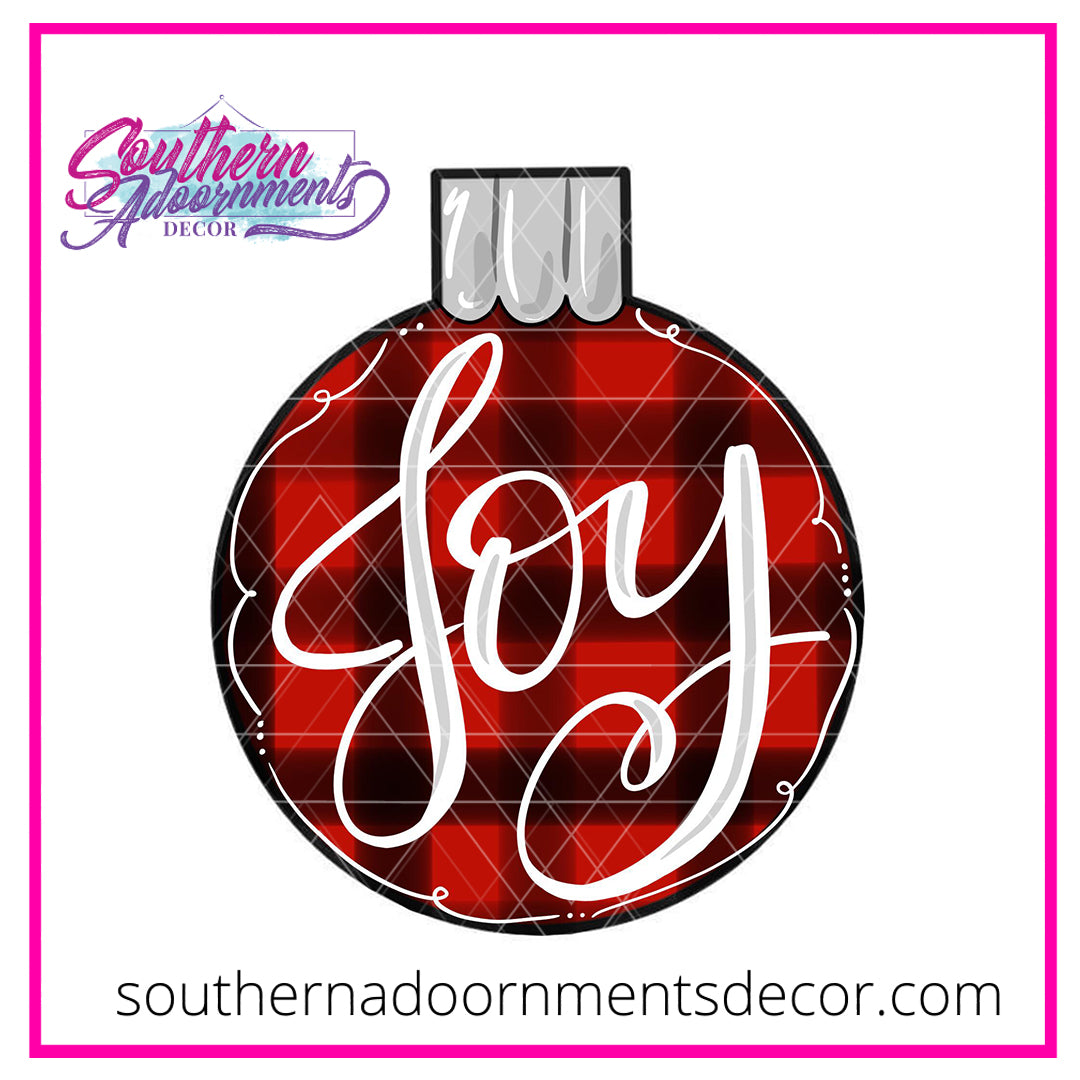 Joy Ornament Wooden Blank