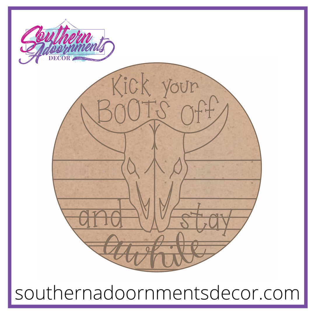 Kick Your Boots Off Blank